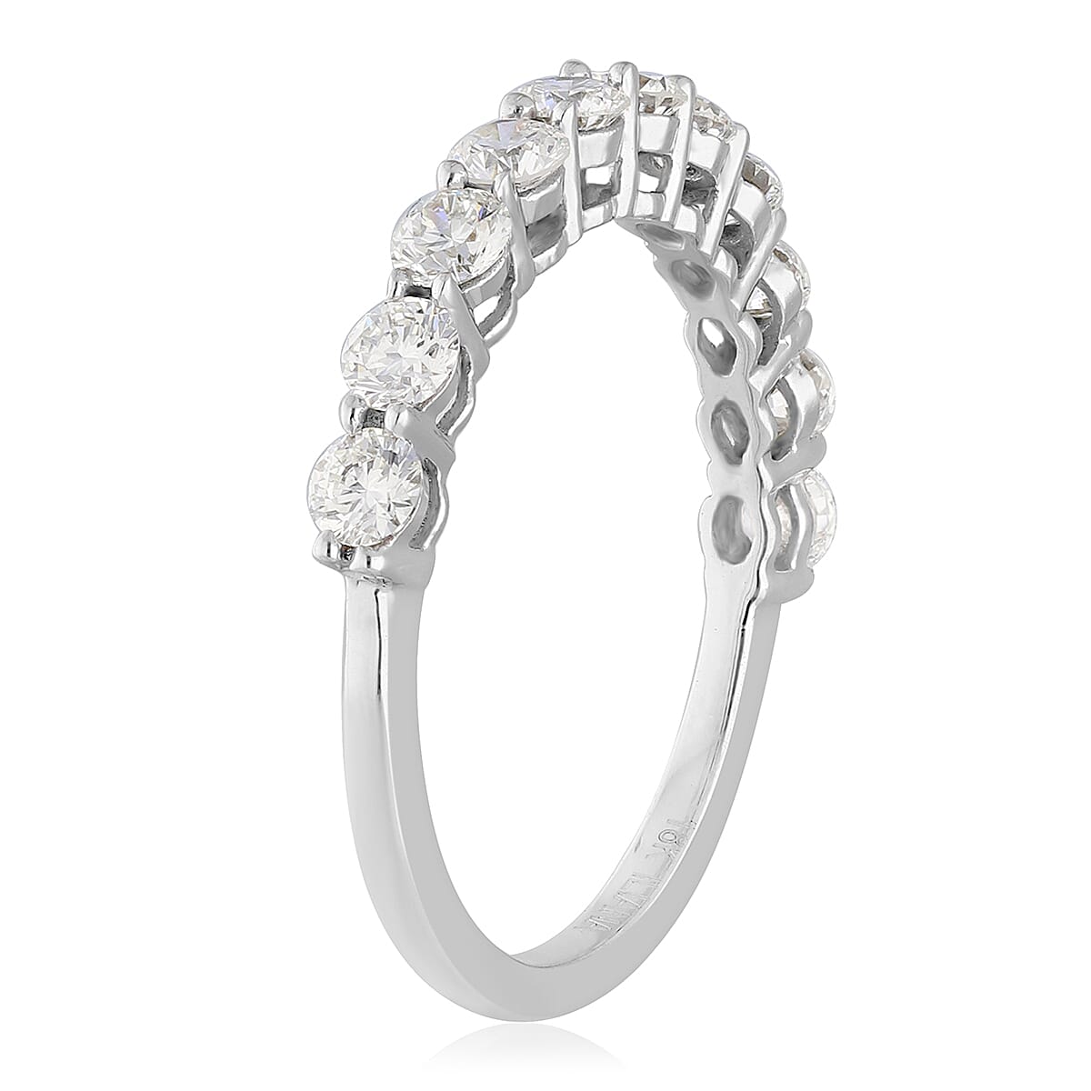 ILIANA 18K White Gold IGI Certified Natural Diamond (SI/G-H) Ring 1.00 Ct.