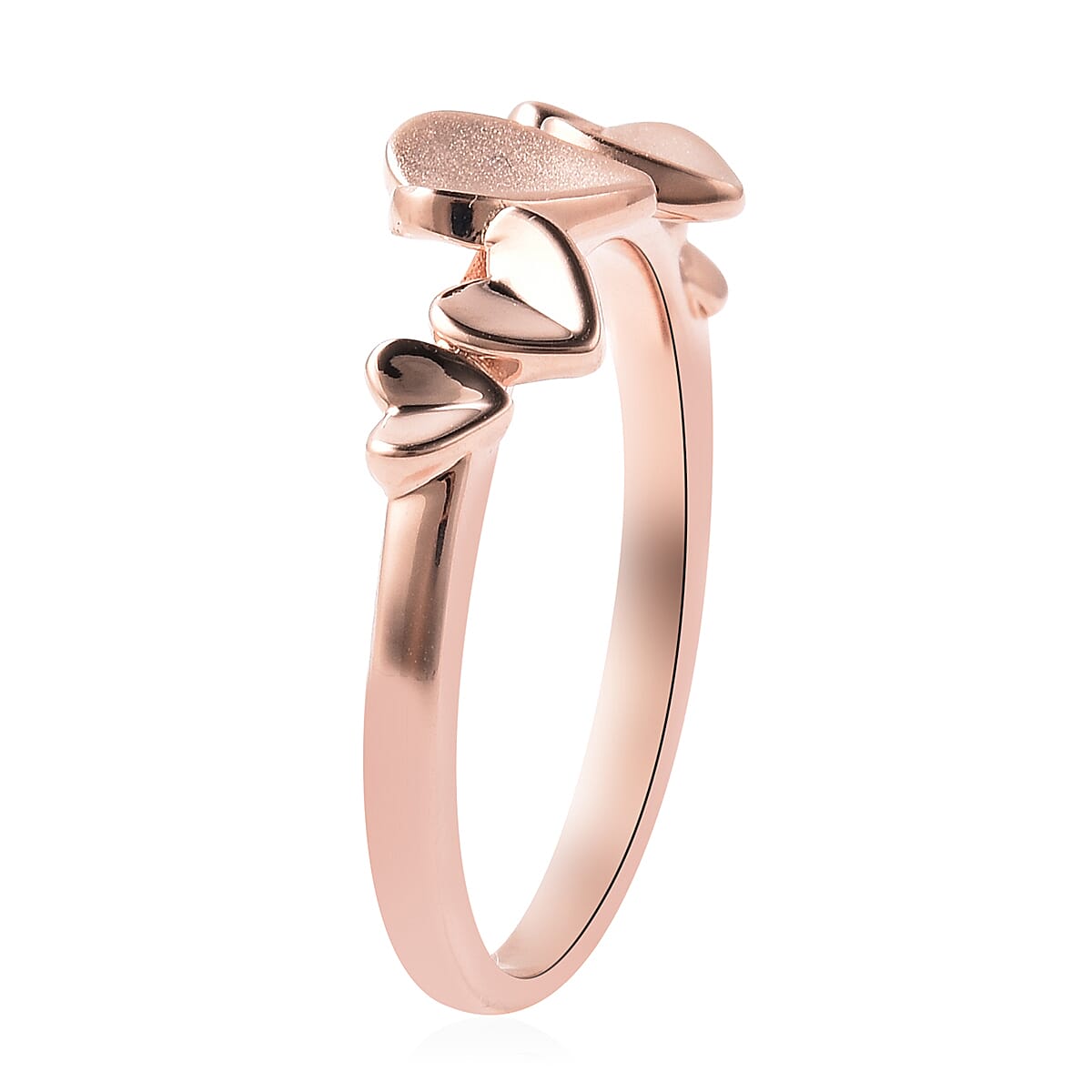 RACHEL GALLEY - Rose Gold Overlay Sterling Silver Heart Ring