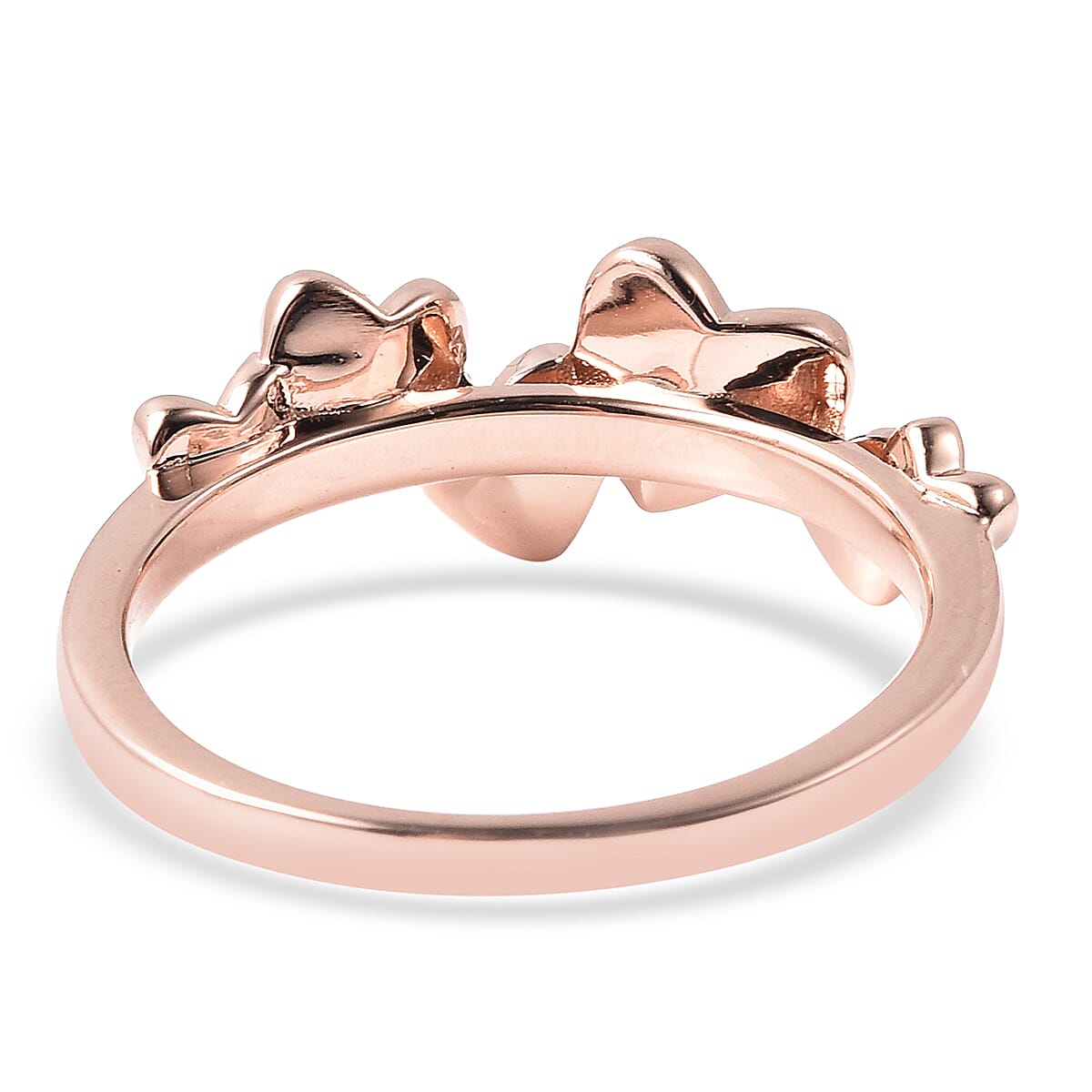 RACHEL GALLEY - Rose Gold Overlay Sterling Silver Heart Ring