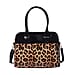 Brown Leopard Print Handbag (32x25x13cm) with Detachable and Adjustable Shoulder Strap (L: 120cm)