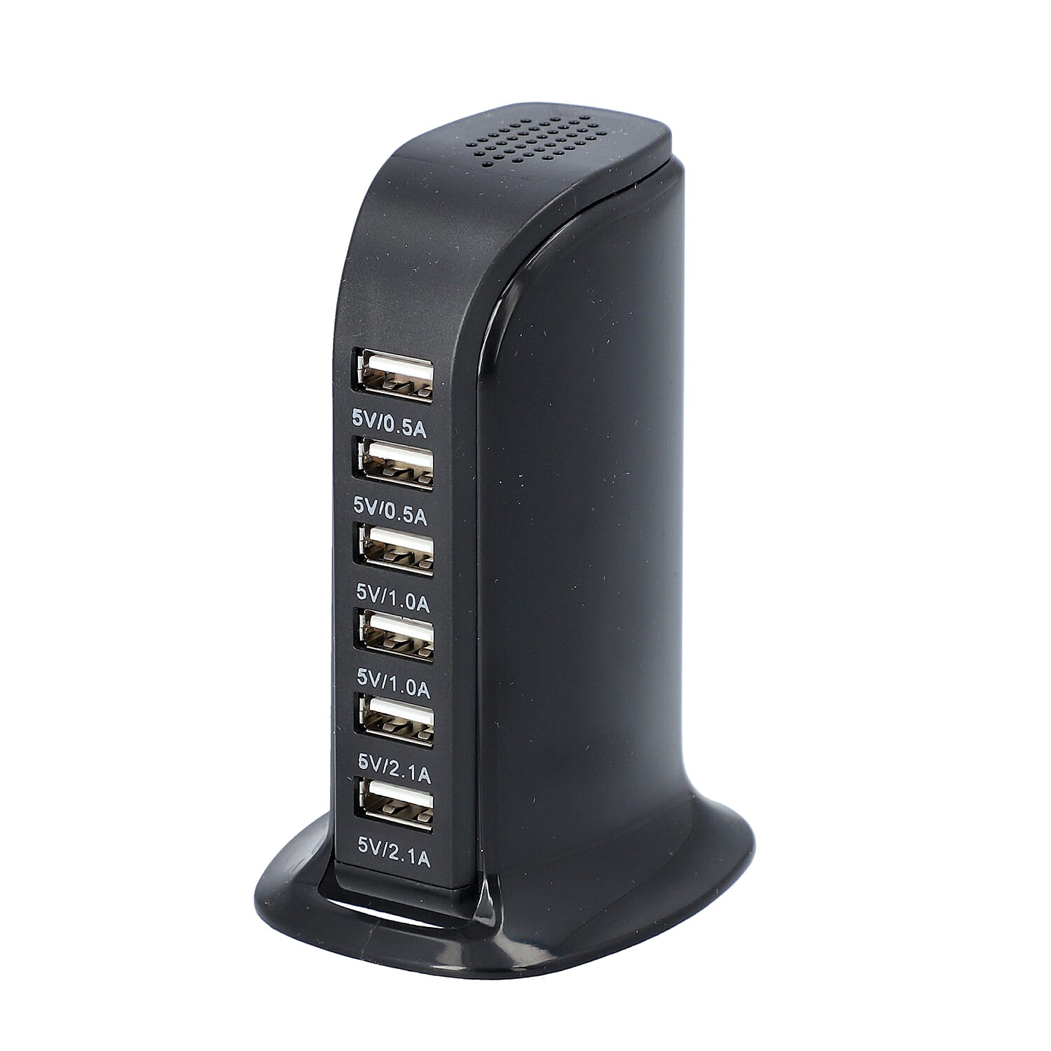 The 6-iSmart Port USB Wall Charger - Black