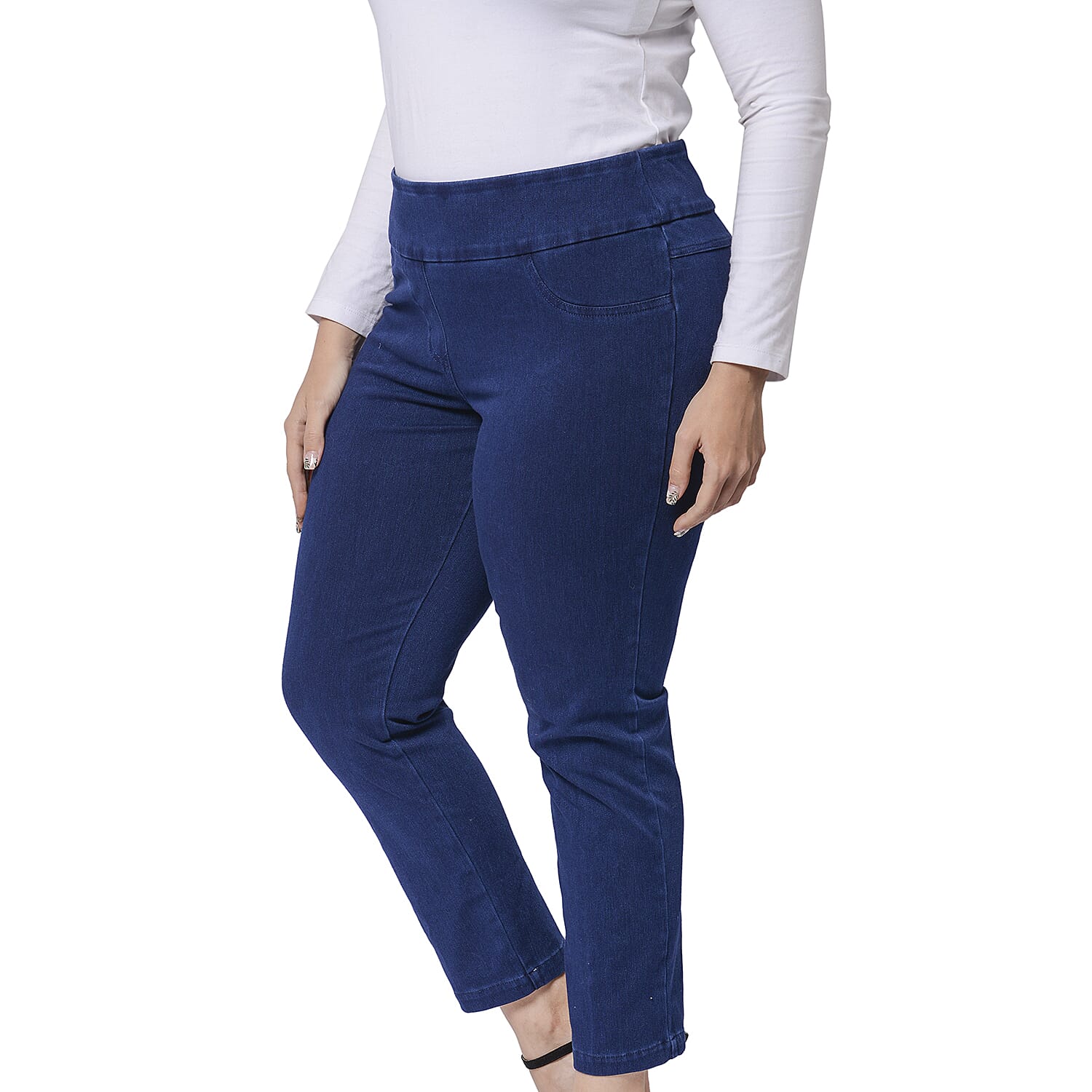 Super Stretch Jeggings with Pockets (Size 8, 40x95cm) - Blue