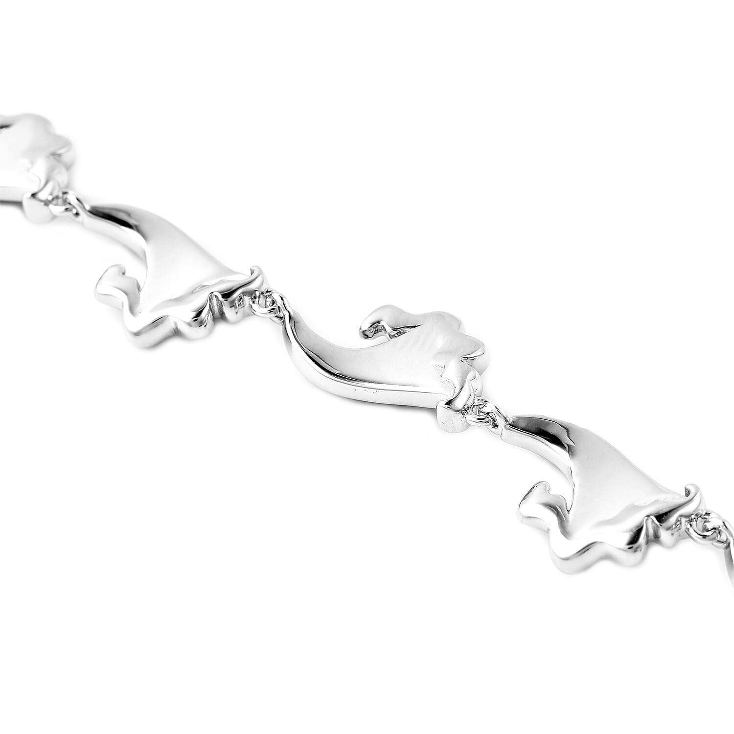 Isabella Liu Embrace Scar Collection Enamelled Bracelet (Size 8) in Rhodium Overlay Sterling Silver