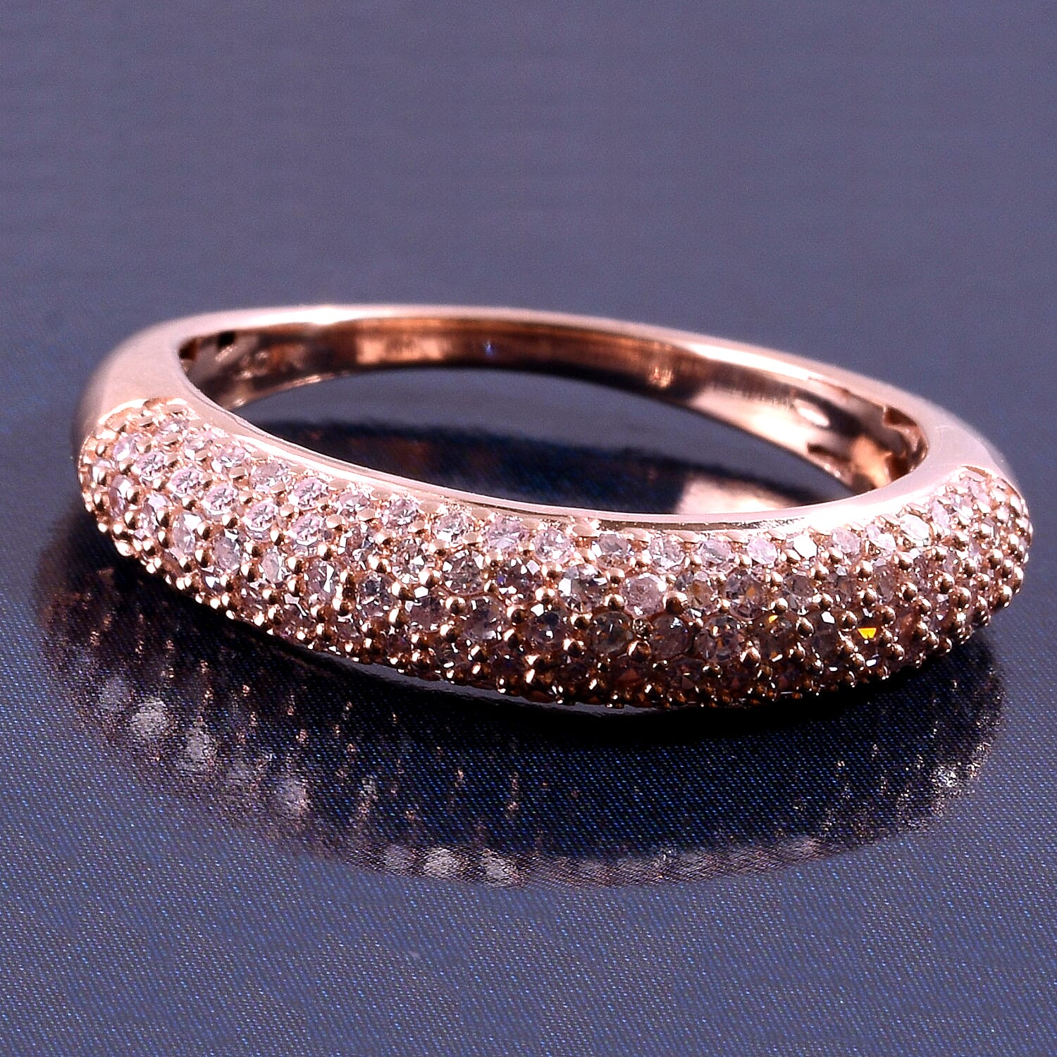 Exclusive Edition 9K Rose Gold Natural Pink Diamond (Rnd) Ring 0.500 Ct.
