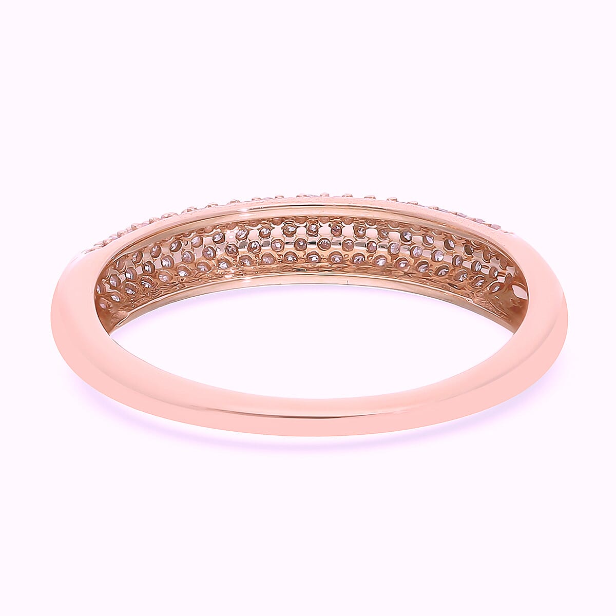 Exclusive Edition 9K Rose Gold Natural Pink Diamond (Rnd) Ring 0.500 Ct.