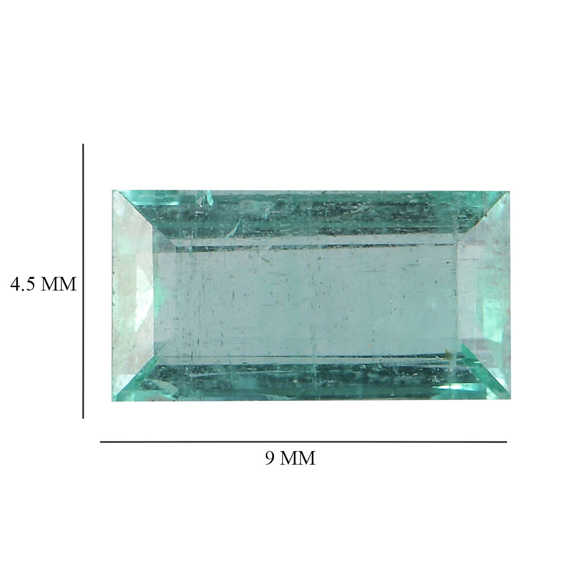 Emerald Baguette 9x4.5 Faceted 1A 1.16 Cts