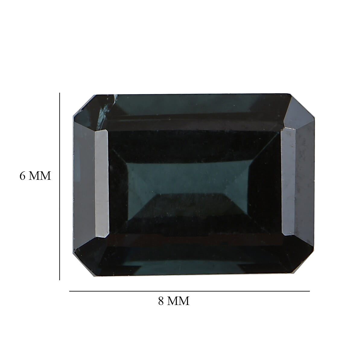 AA Indicolite Octagon 8x6 Faceted 1.32 Cts