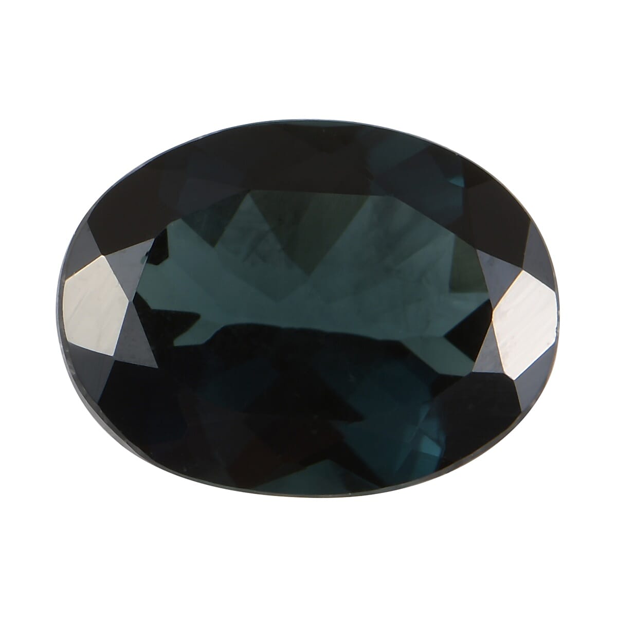 AA Indicolite Oval 9x7 Faceted 1.64 Cts