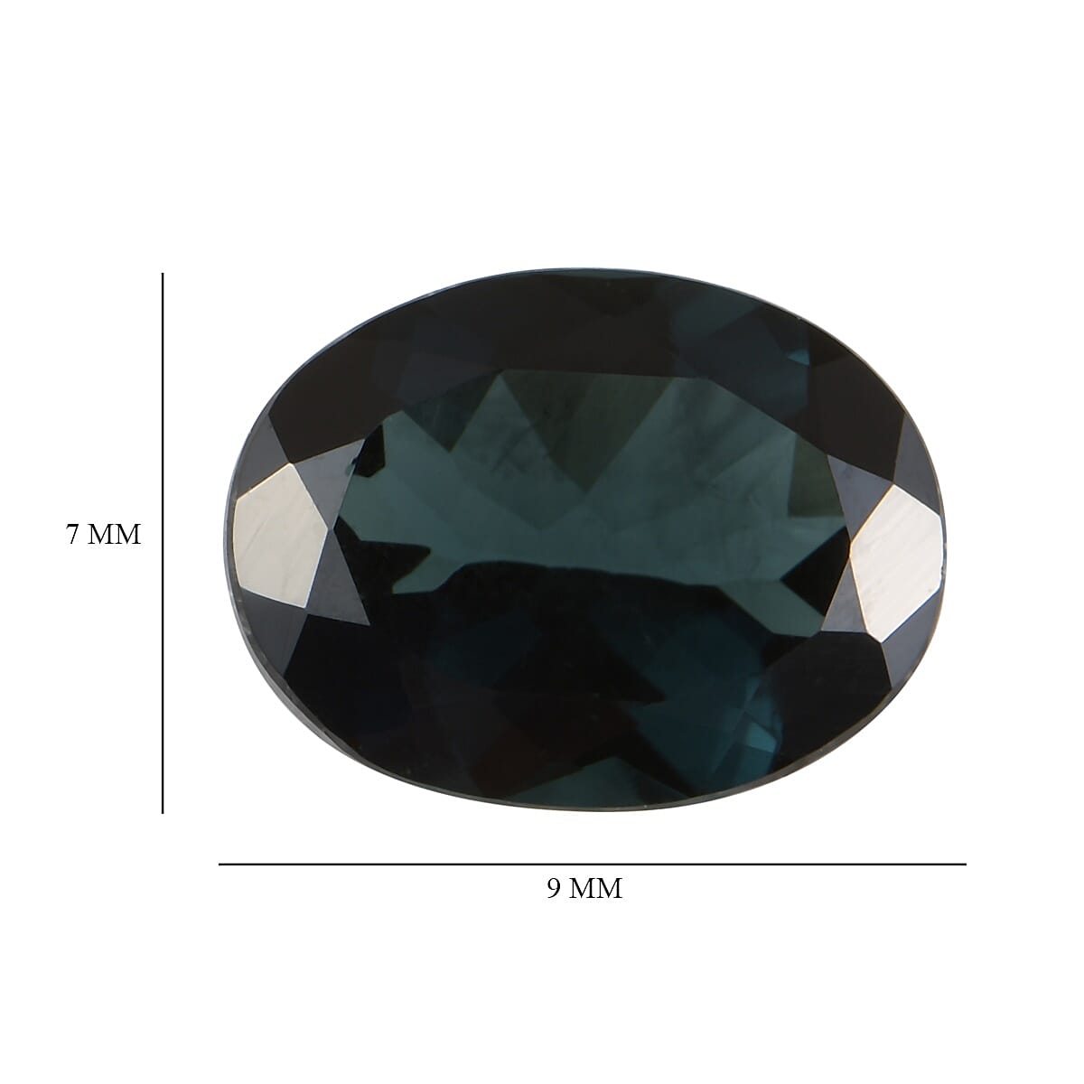 AA Indicolite Oval 9x7 Faceted 1.64 Cts