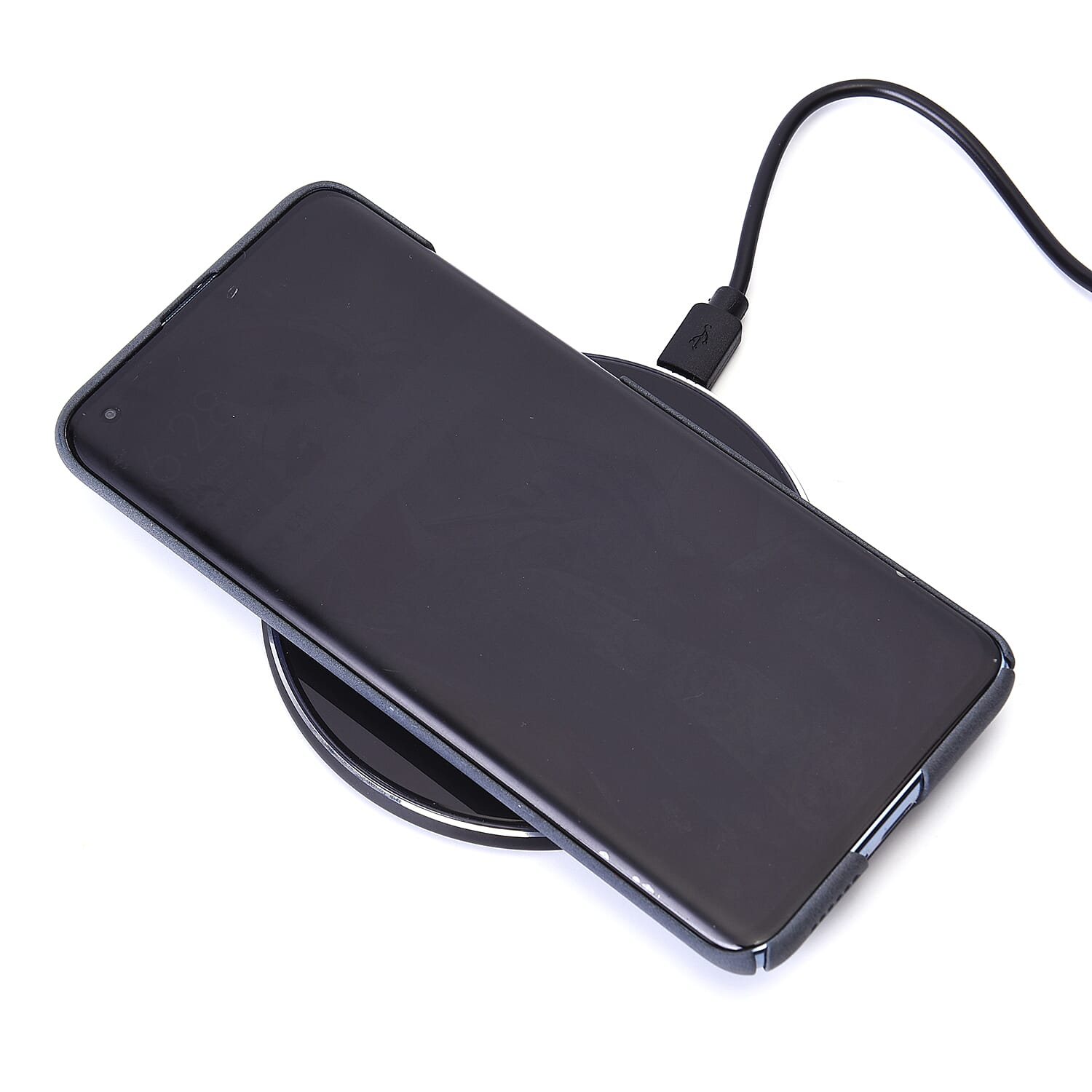 Smart Wireless Charging Pad (Size 10x10cm) - Black