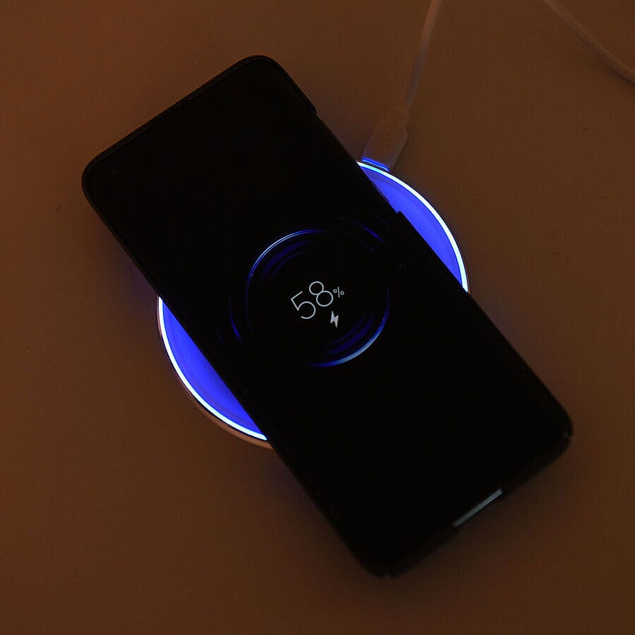 Smart Wireless Charging Pad (Size 10x10cm) - White