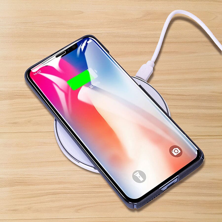 Smart Wireless Charging Pad (Size 10x10cm) - White