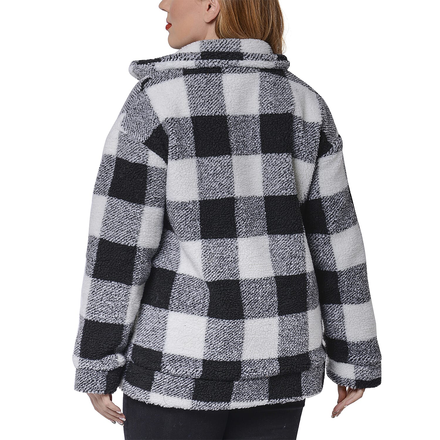 Super Soft  Faux Fur Coat with Pockets (Size S; 8-10)