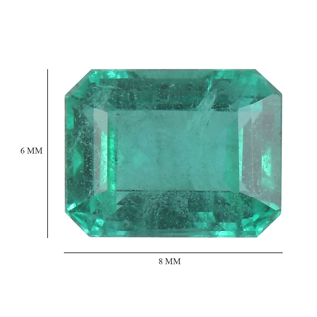 AA Emerald Octagon 8.03x5.92x4.12 Faceted 1.33 Cts
