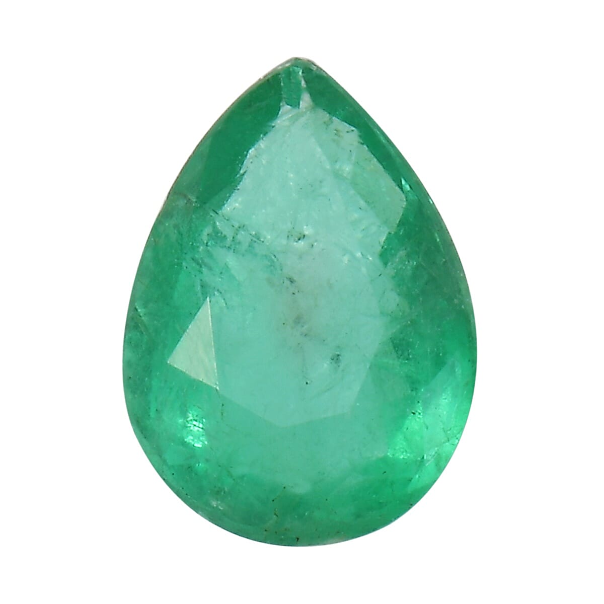 AA Emerald Pear 7x5 Faceted 0.60 Cts