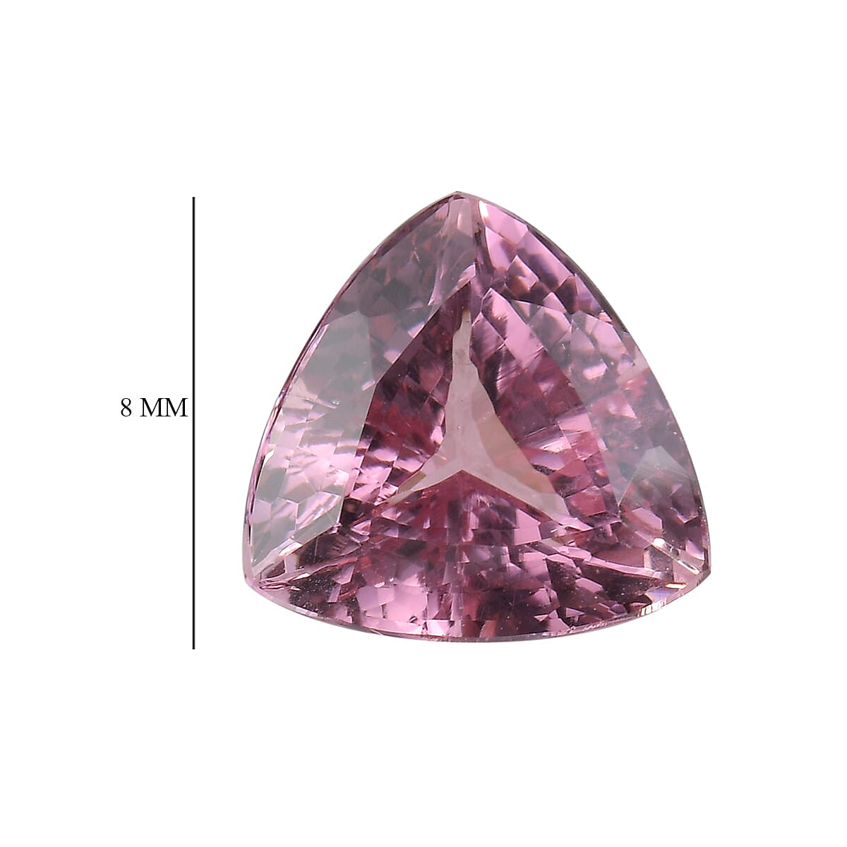 Rose Spinel Trillion 8 Faceted 1A 1.76 Cts