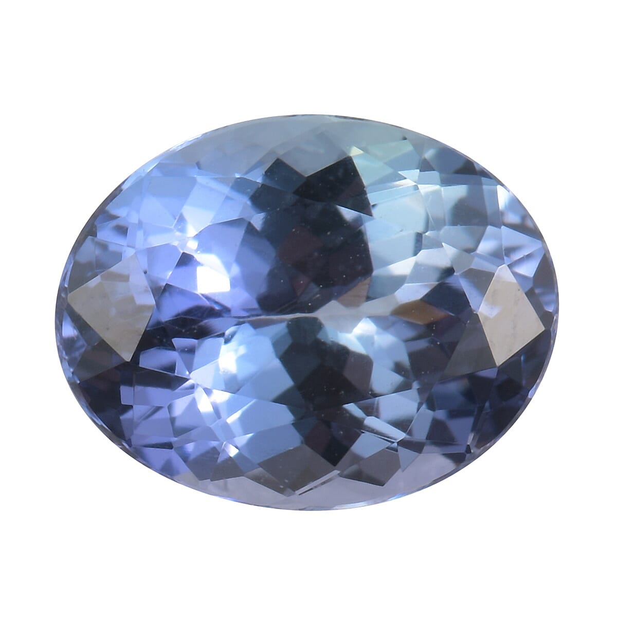 AA Peacock Tanzanite Oval 9.5x7.5 Faceted 2.11 Cts