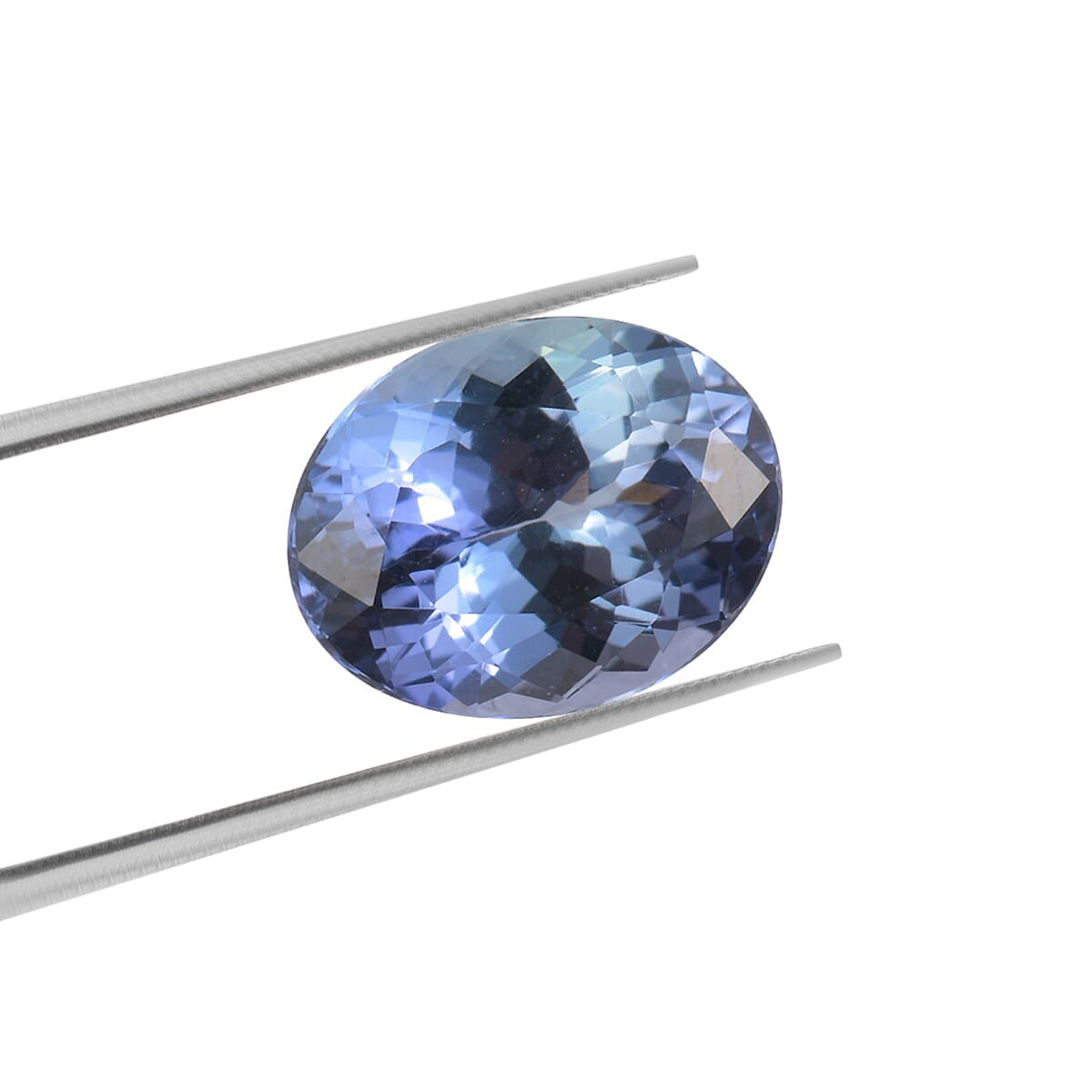 AA Peacock Tanzanite Oval 9.5x7.5 Faceted 2.11 Cts