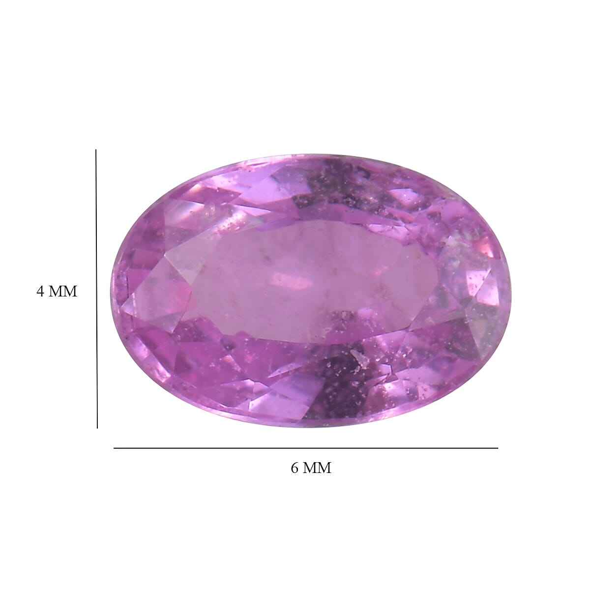 AA Pink Sapphire Oval 5.93x4.09x2.30 Faceted 0.37 Cts