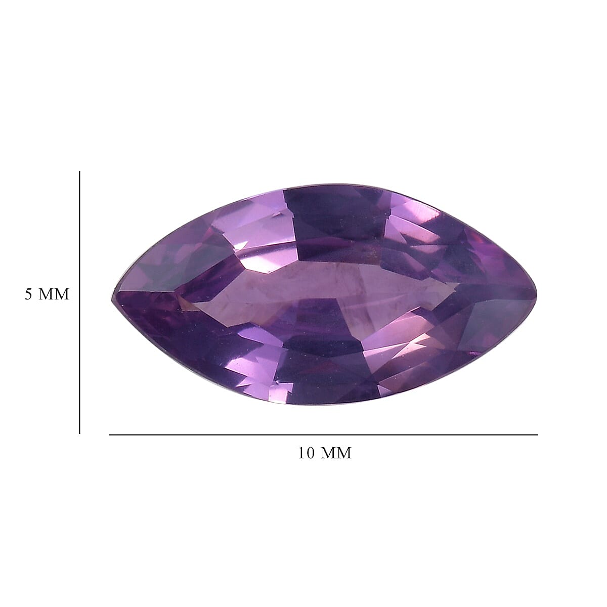 Purple Sapphire Marquee 9.2x5.3 Faceted 1A 1.13 Cts