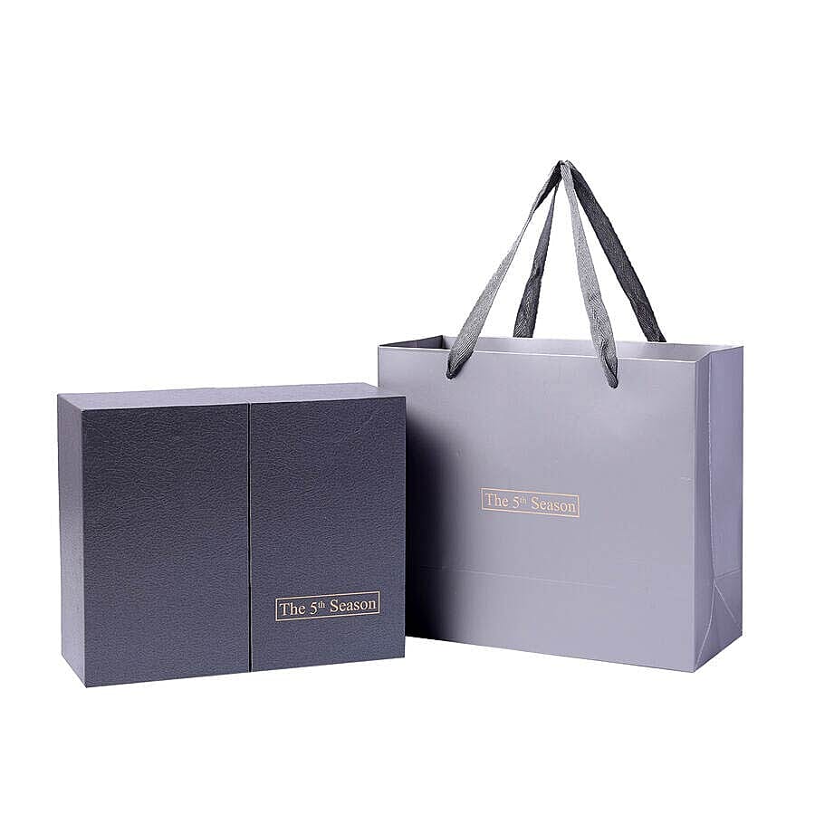 The 5th Season - 150ml Reed Diffuser Air Freshener in Gift Box with Artificial Flower  - Grey (Cold Water Fragrance)