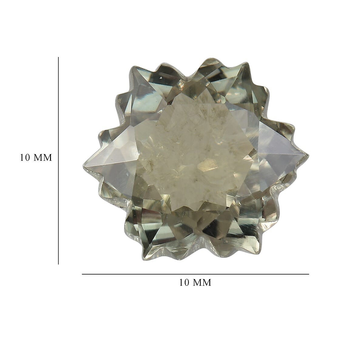 Diaspore Fancy Flower 10 Faceted 1A 4.19 Cts