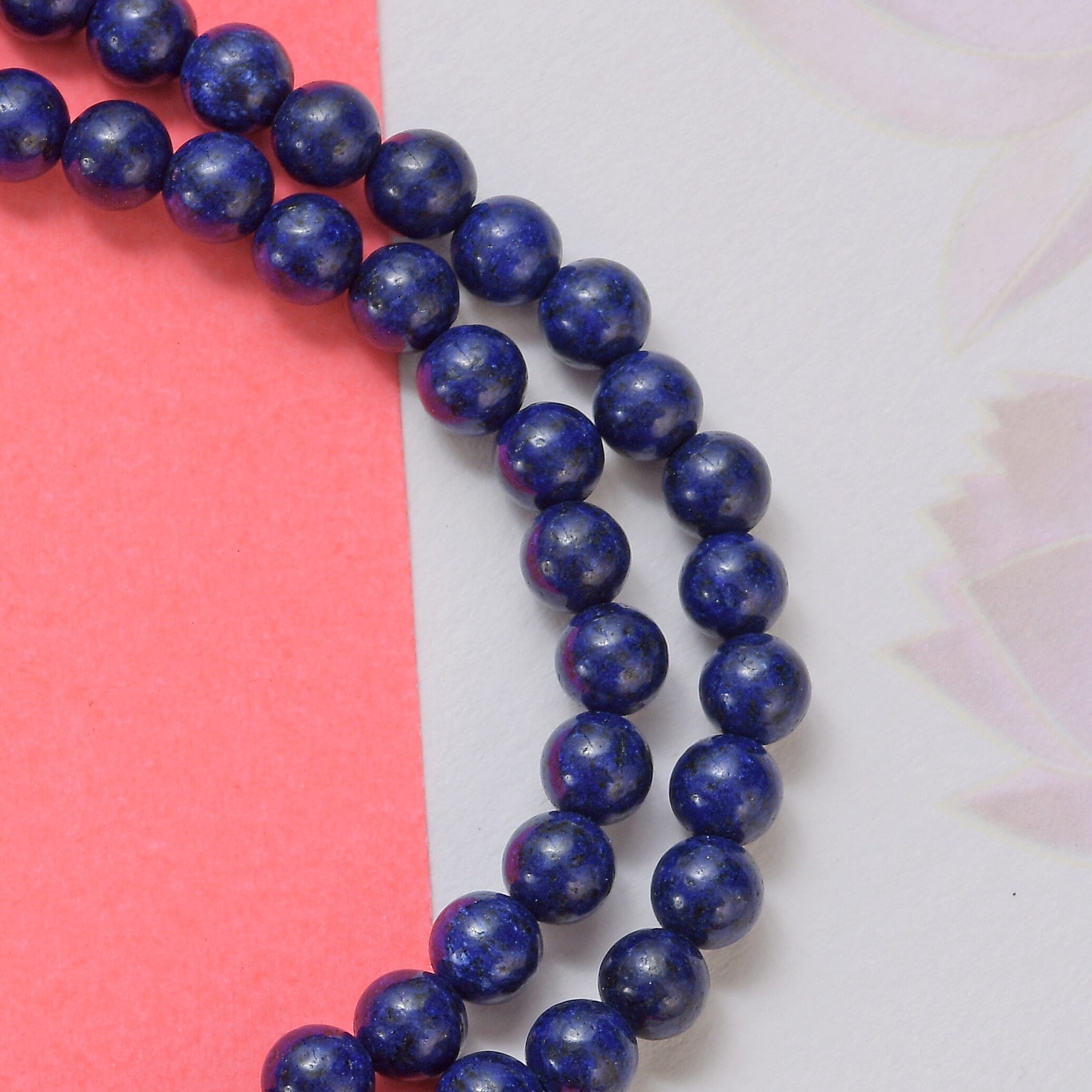 Sundays Child Lapis Lazuli Bead Necklace (Size 30) in Yellow Gold Vermeil Sterling Silver 200.00 Ct.