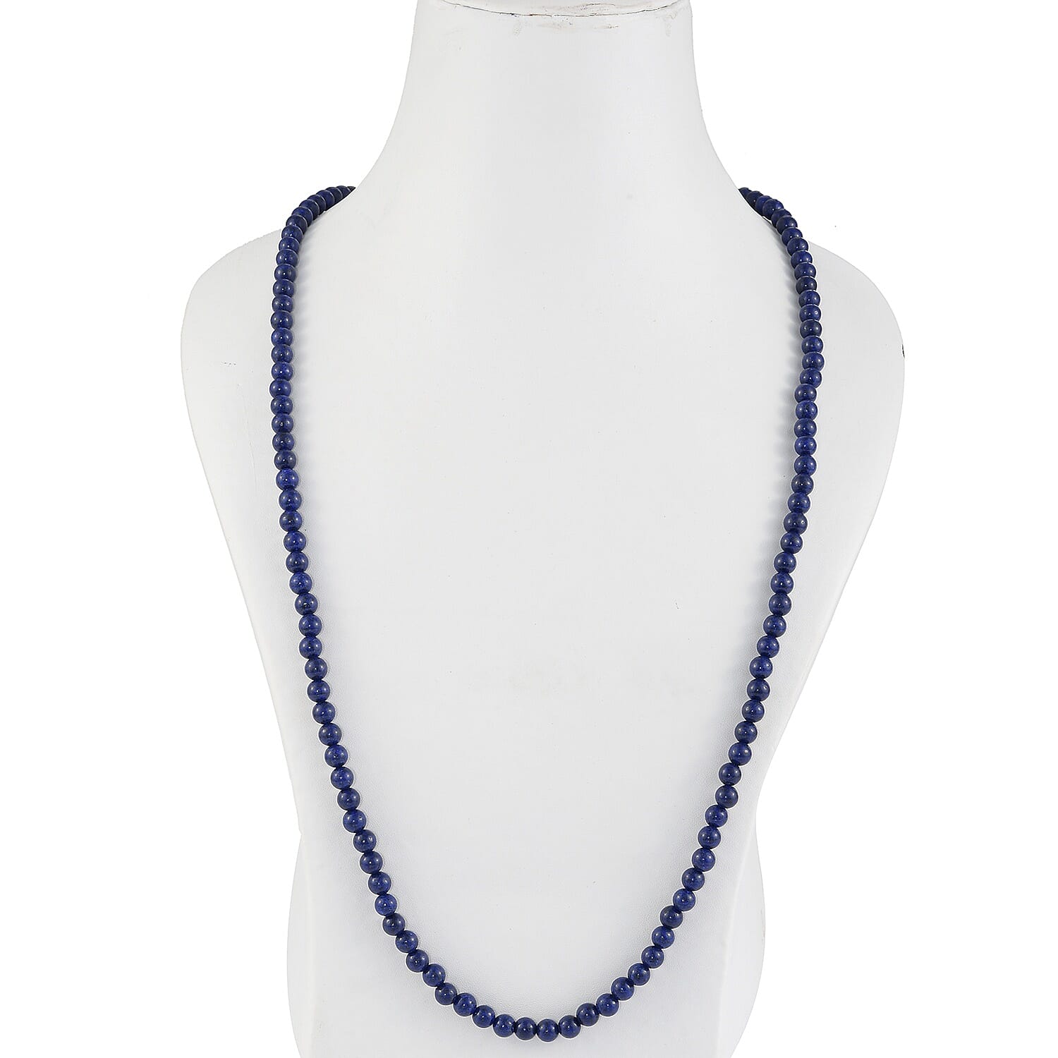 Sundays Child Lapis Lazuli Bead Necklace (Size 30) in Yellow Gold Vermeil Sterling Silver 200.00 Ct.