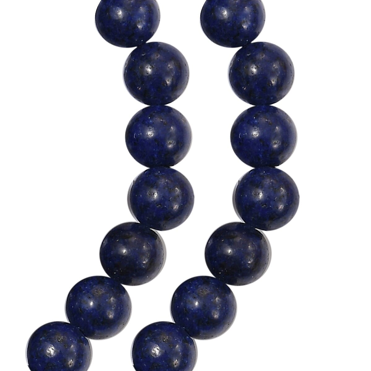 Sundays Child Lapis Lazuli Bead Necklace (Size 30) in Yellow Gold Vermeil Sterling Silver 200.00 Ct.