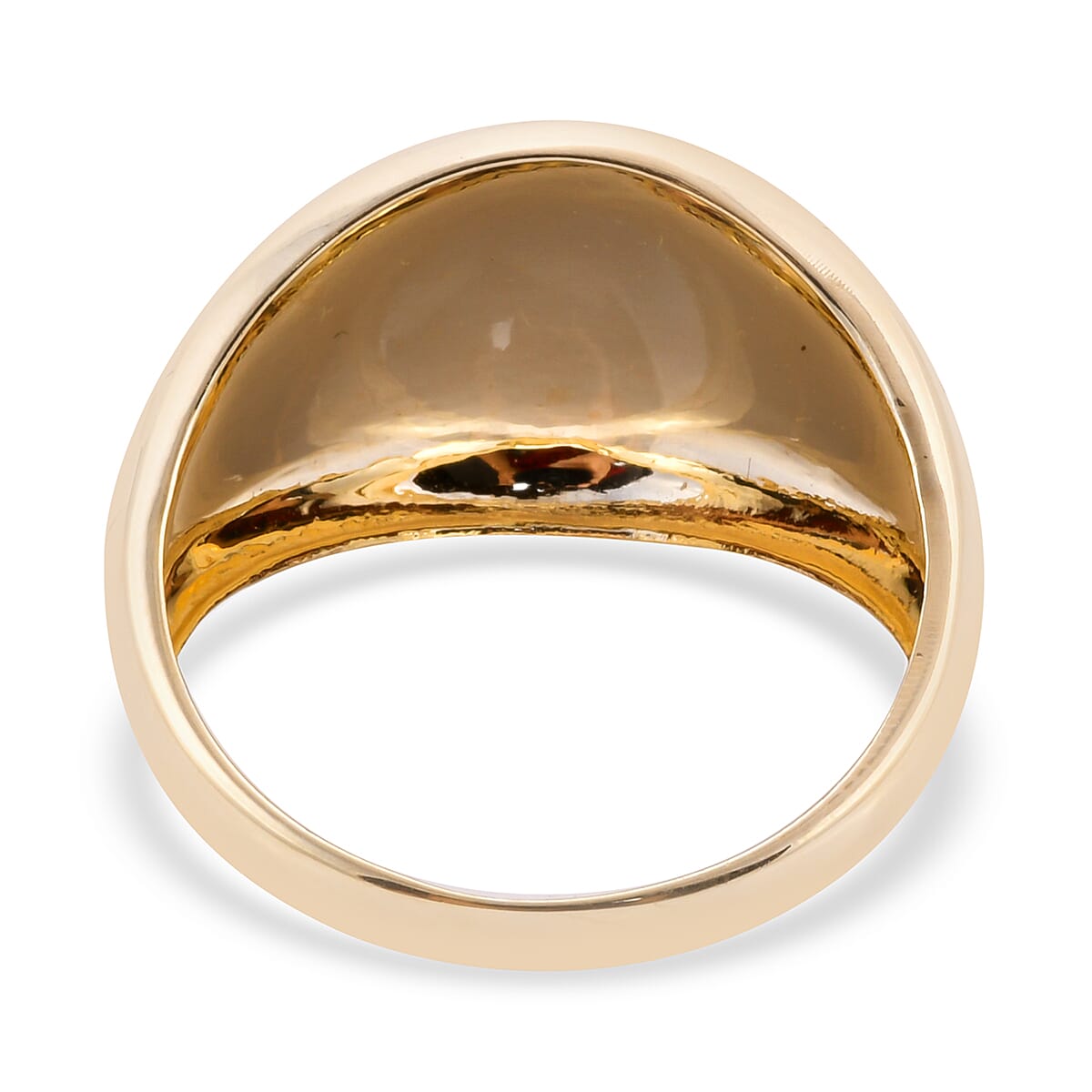 9K Yellow Gold Diamond Cut Dome Ring