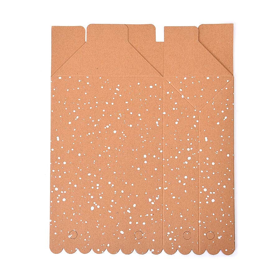 24 Piece Set- Brown Bags with Red Ribbons