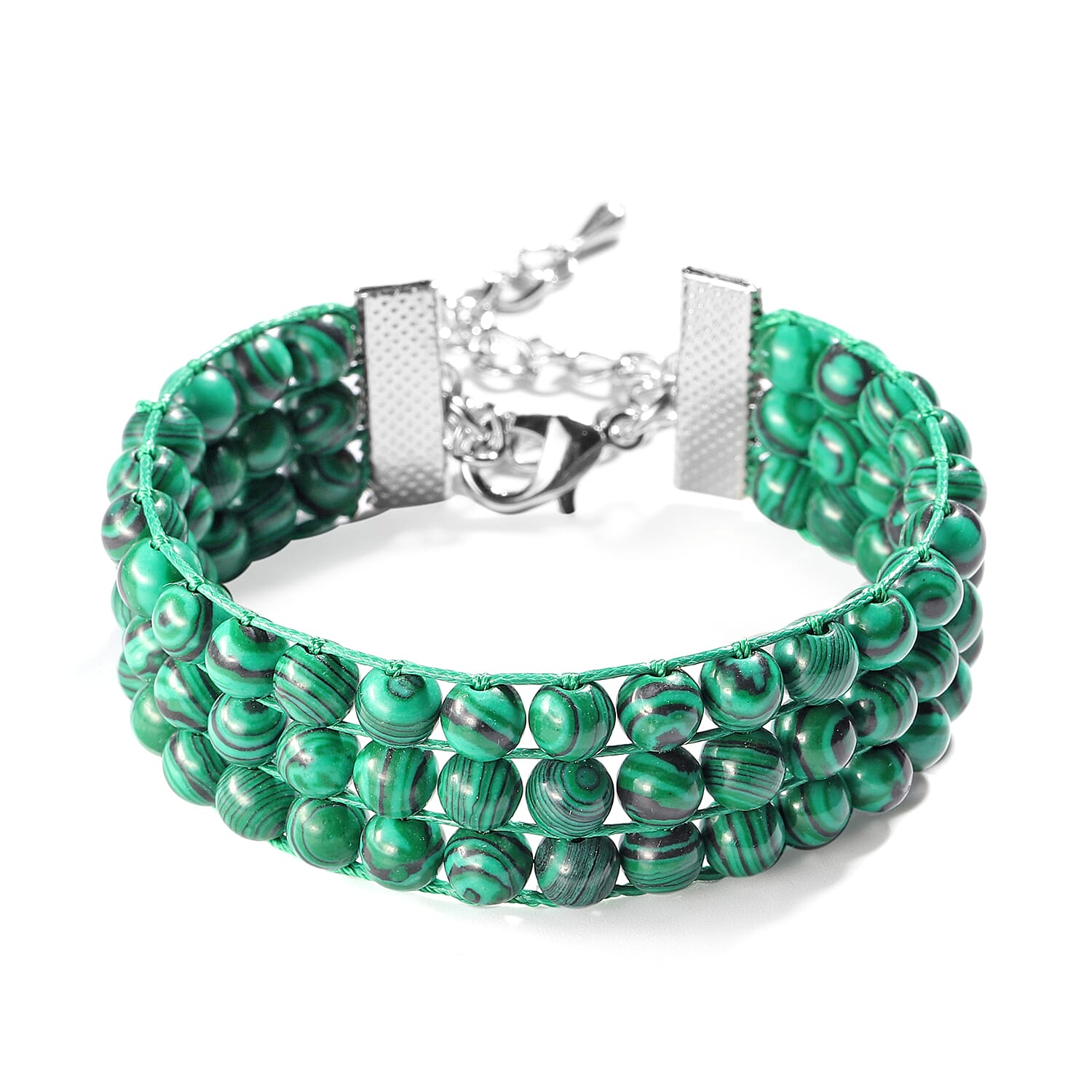 Malachite Bracelet (Size 7 with 2 inch Extender) 101.50 Ct.