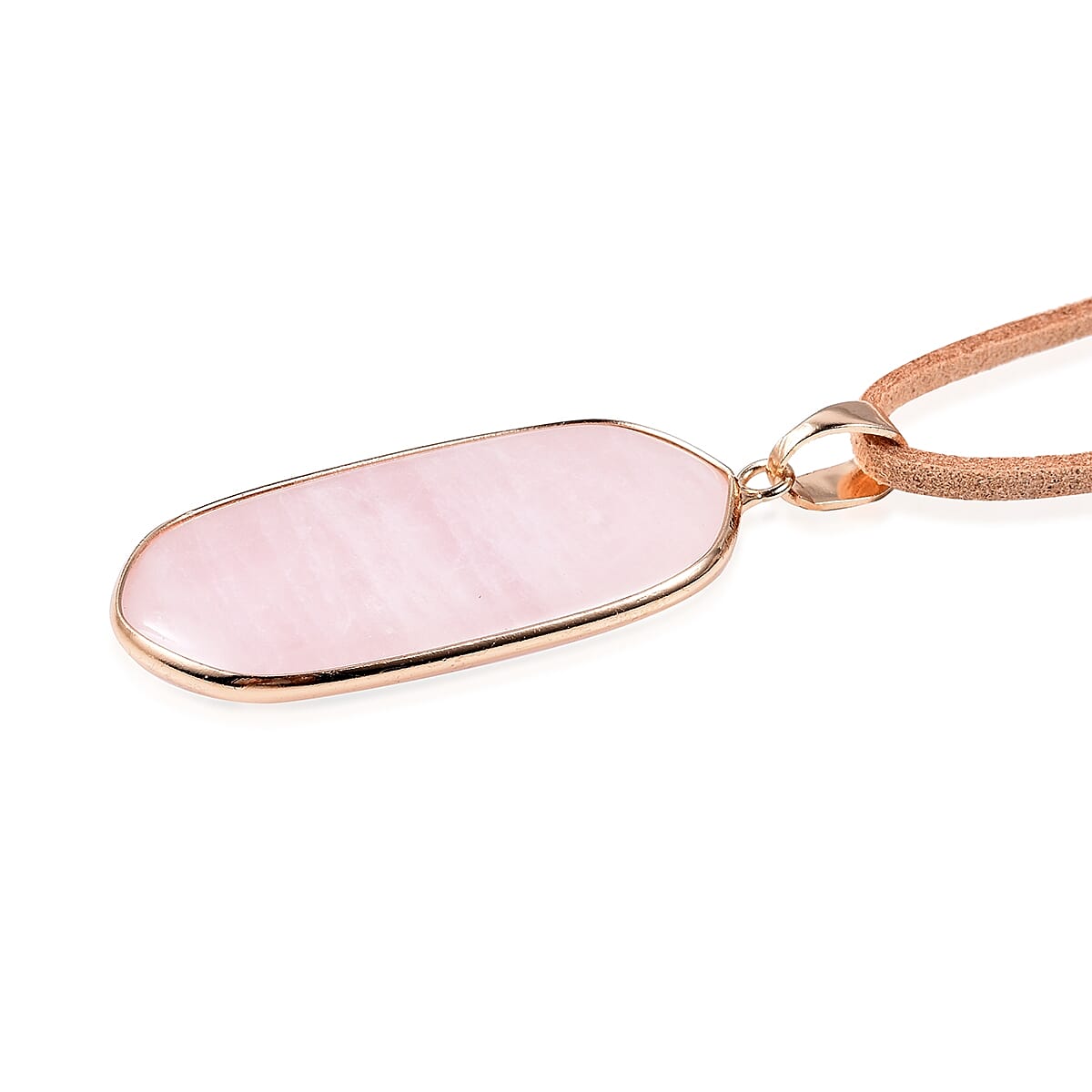 Set of 2 -  Green Aventurine and Rose Quartz Necklace (Size 23 with 2 inch Extender) in Yellow Gold Tone