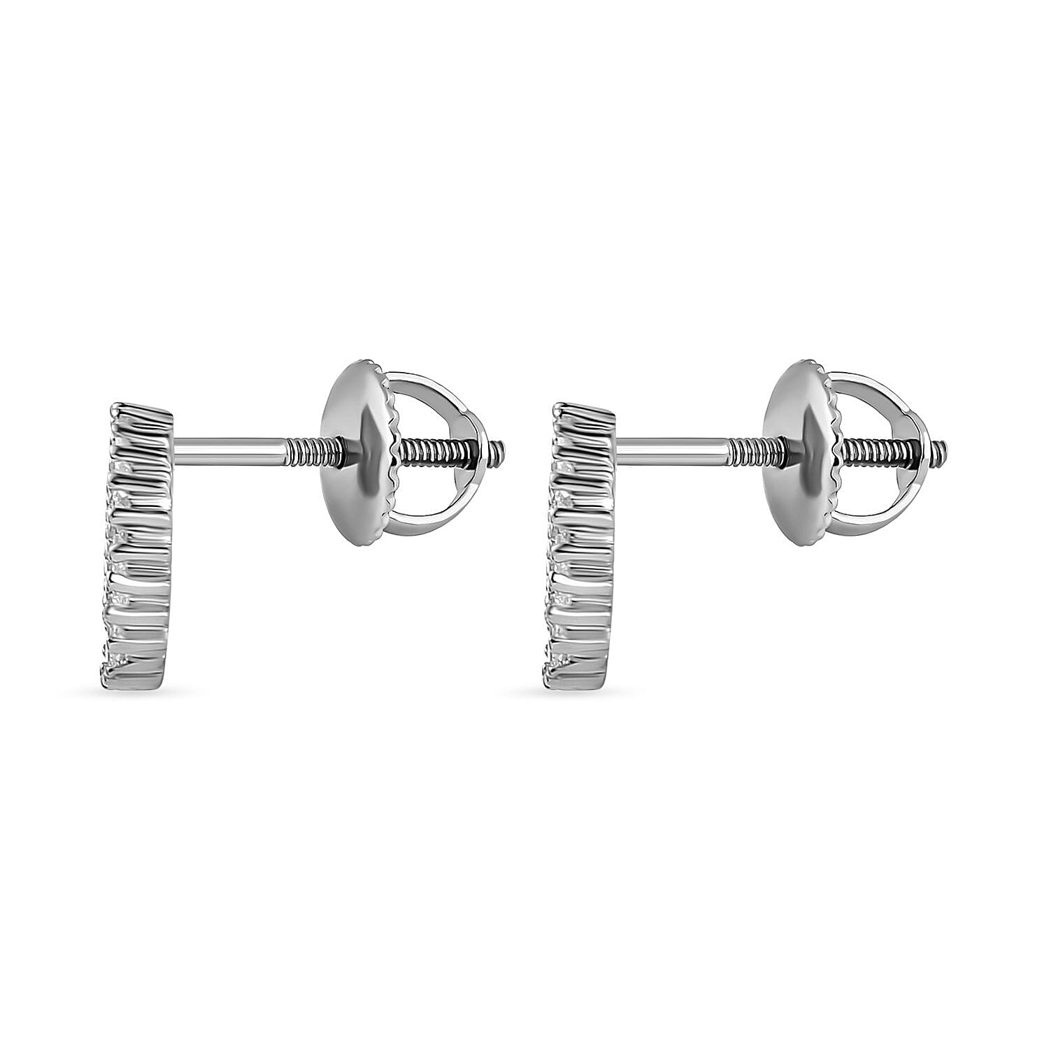 950 Platinum IGI Certified Natural Diamond (VS-E-F) Stud Earrings 0.52 Ct.