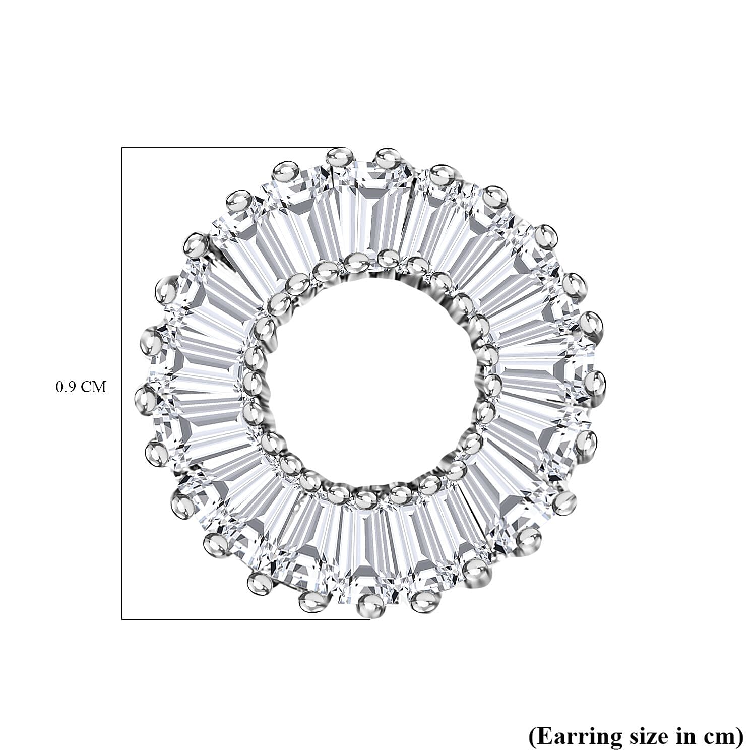 950 Platinum IGI Certified Natural Diamond (VS-E-F) Stud Earrings 0.52 Ct.