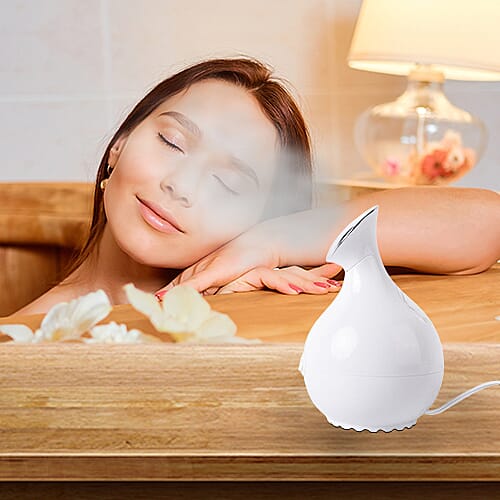 Facial Steamer with One-Click Start/Stop in White