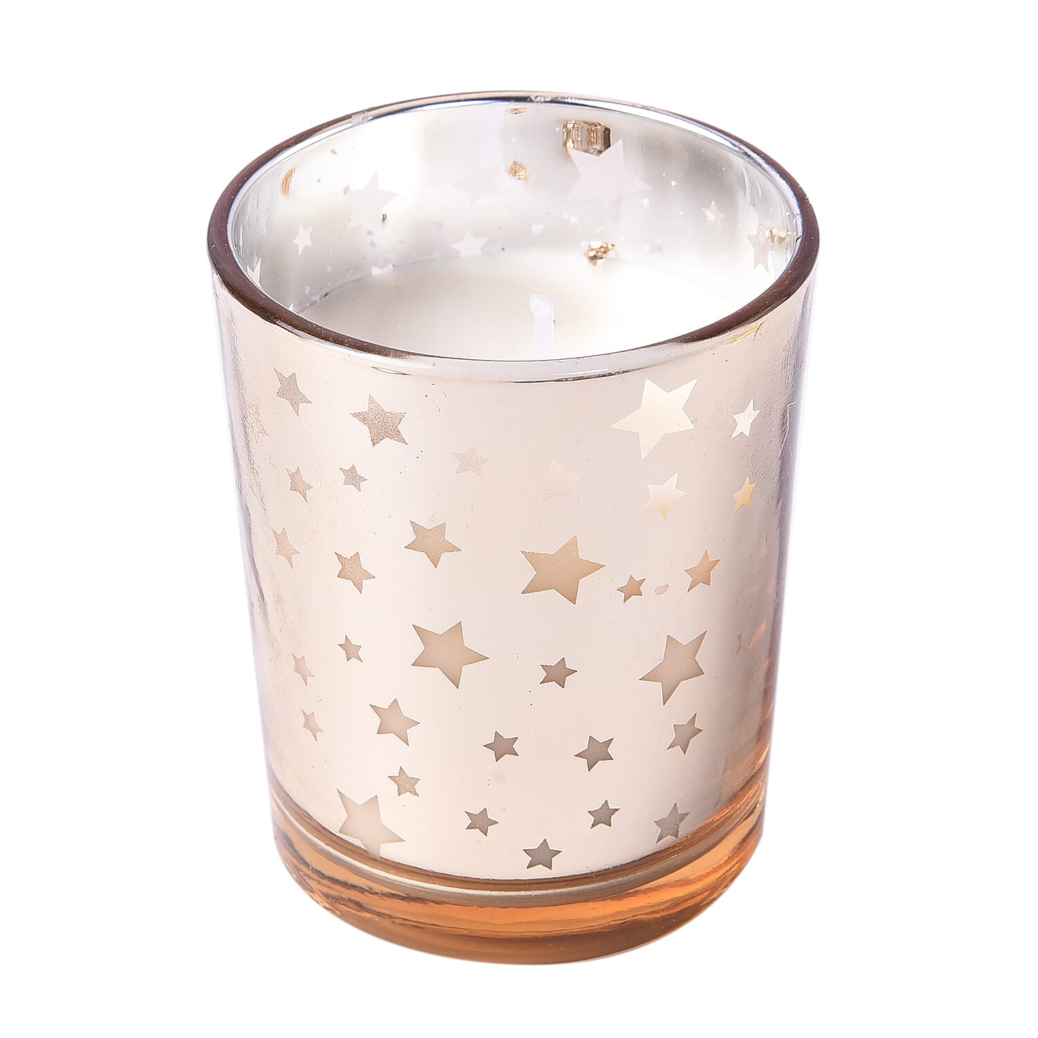 The 5th Season - Galaxy Glass Candle Holder with Spinning Golden Flying Angels (Size 18x10x5.5cm)