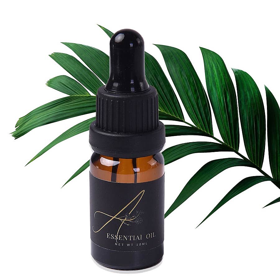 The 5th Season - Glass Cover with Amethyst Gemstone and 10ml Essential Oil in Gift Box (Fragrance French Block)