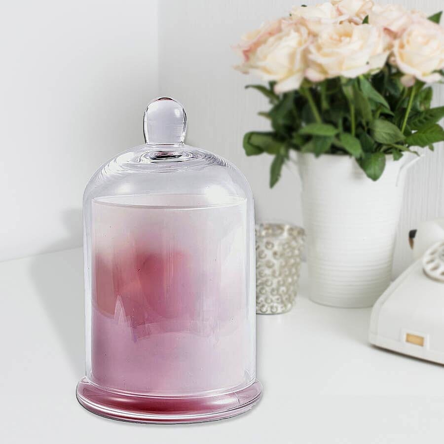 The 5th Season - Glass Cover with Red Agate Gemstone and 10ml Essential Oil in Gift Box (Fragrance English Pear & Freesia)