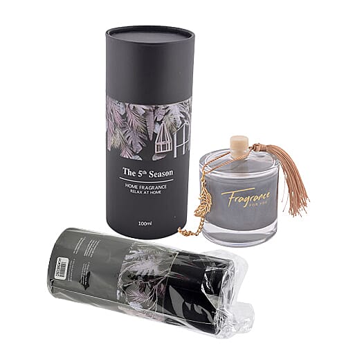 The 5th Season - 100ml Round Diffuser with Quicksand in Gift Box - Grey (Fragrance Cold Water)