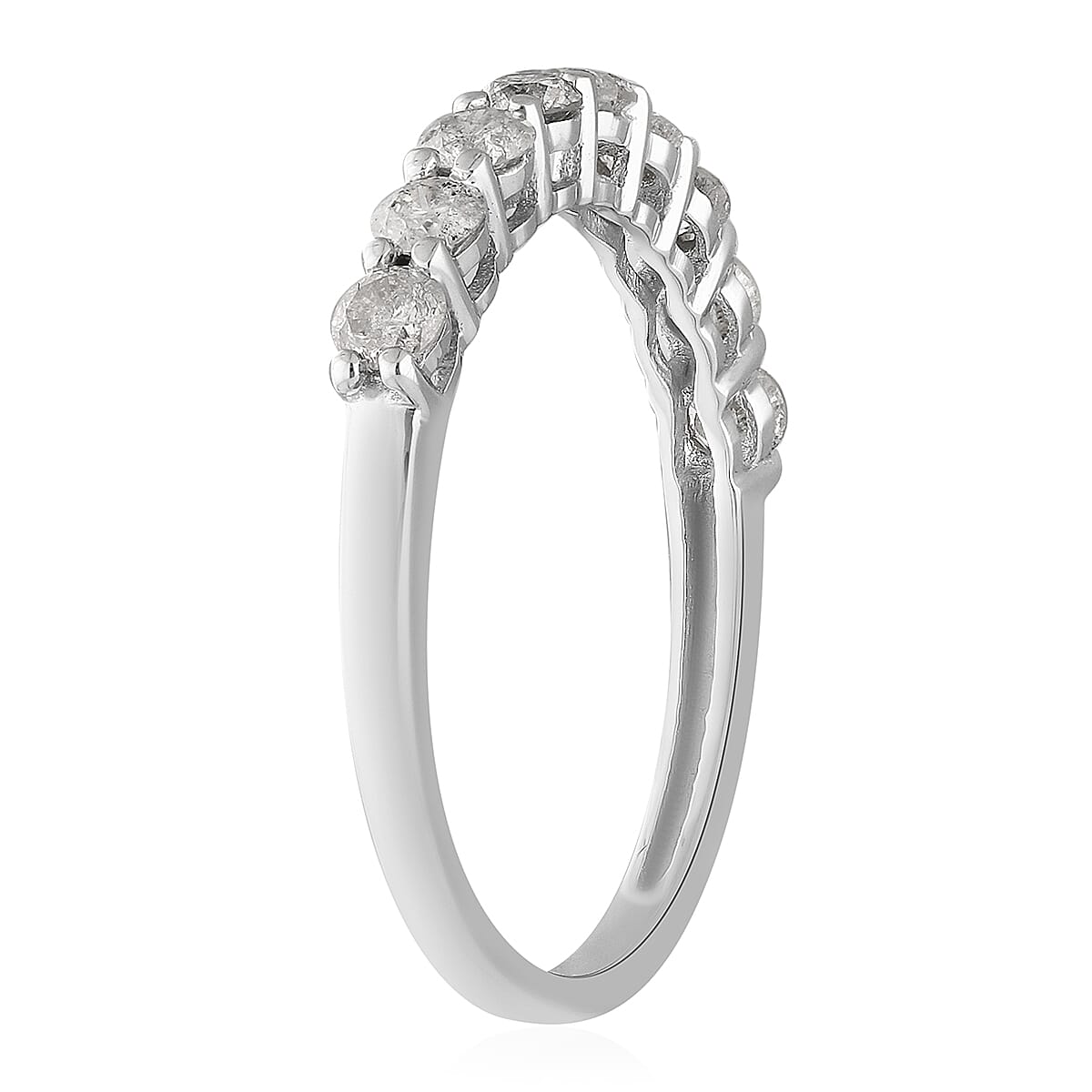 Limited Edition 9K White Gold SGL Certified Diamond (I3/G-H) Ring 1.000 Ct.