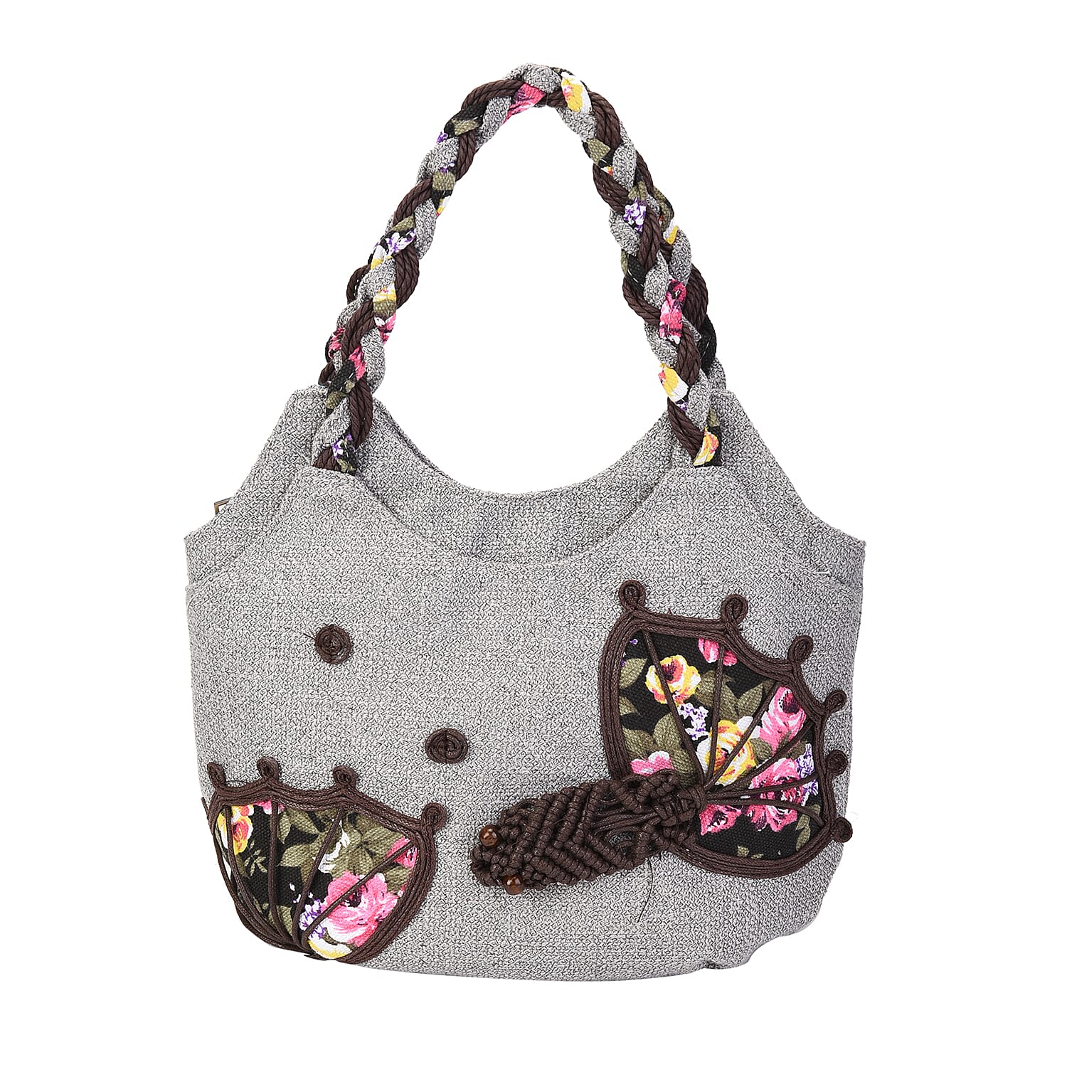 EThnic Bag Collection  size/Profile tote bag wall (exterior) Jute Lining (interior) polyester