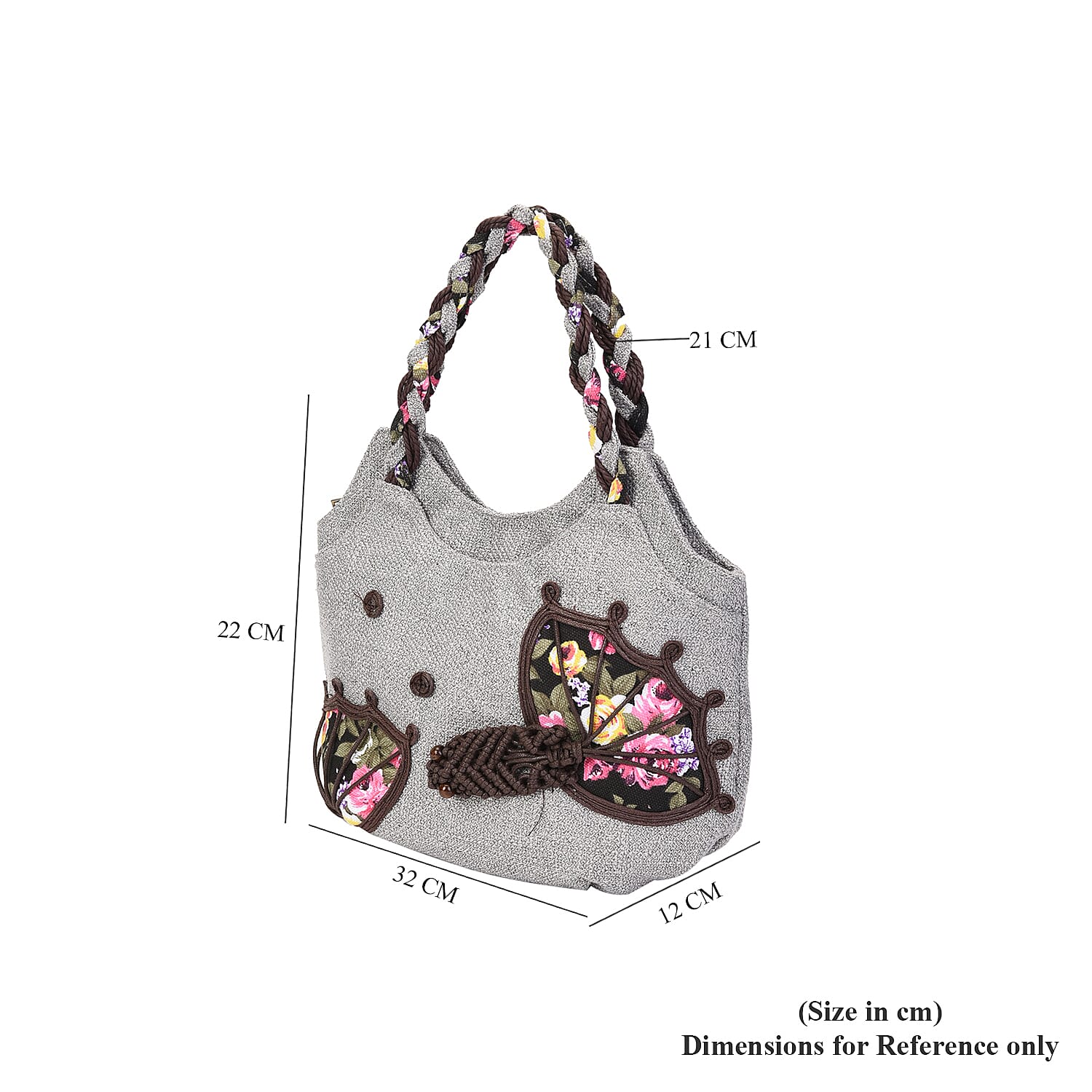 EThnic Bag Collection  size/Profile tote bag wall (exterior) Jute Lining (interior) polyester