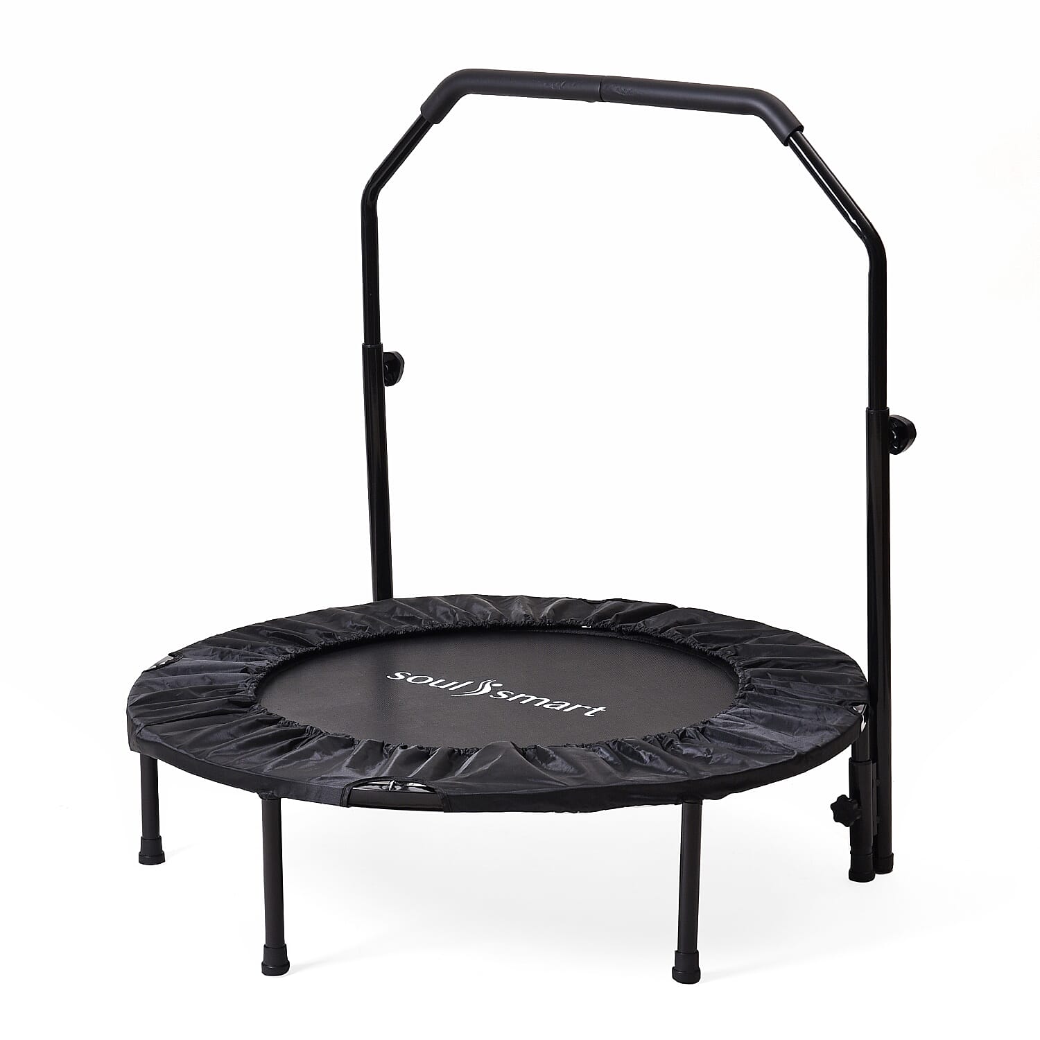 Foldable Trampoline (With Adjustable Handle Size) Maximum Weight Capacity 150kg- Black