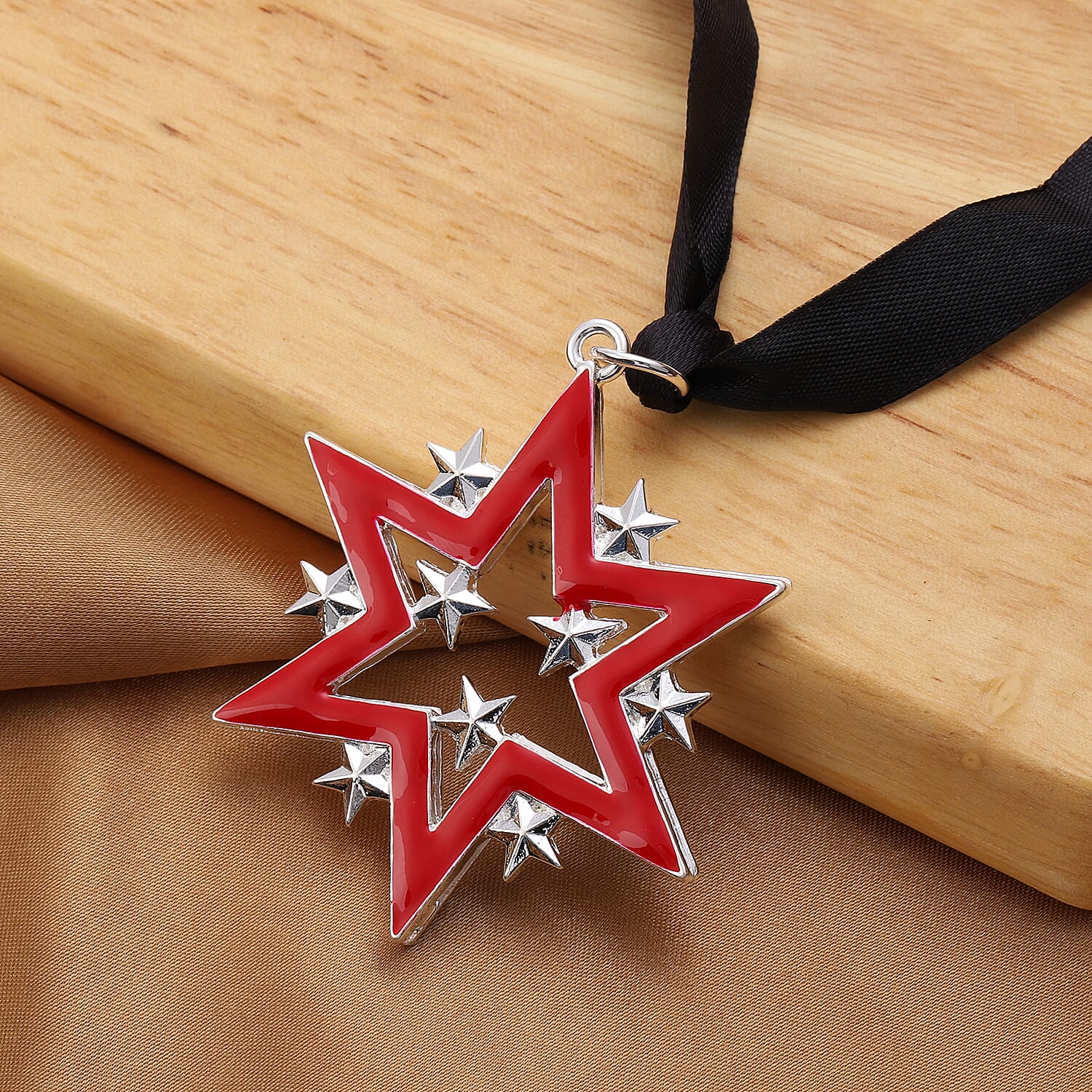 RACHEL GALLEY - Star Enamelled Charm in Silver Tone