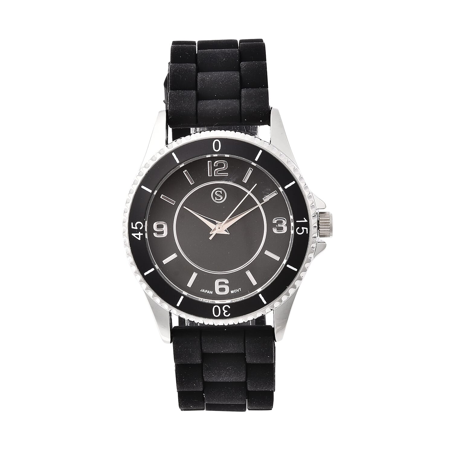 Set of 3 - STRADA Japanese Movement Watches - White, Black and Blue