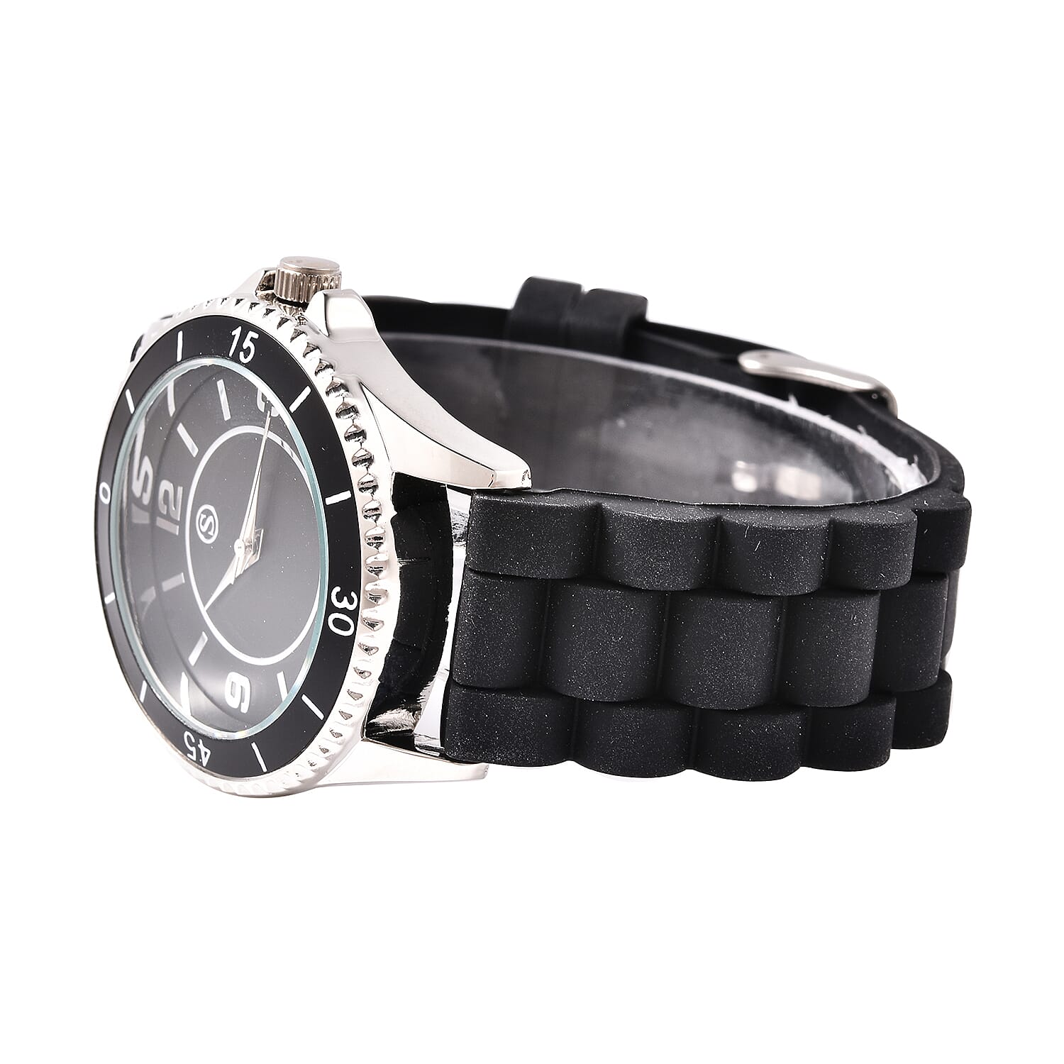 Set of 3 - STRADA Japanese Movement Watches - White, Black and Blue