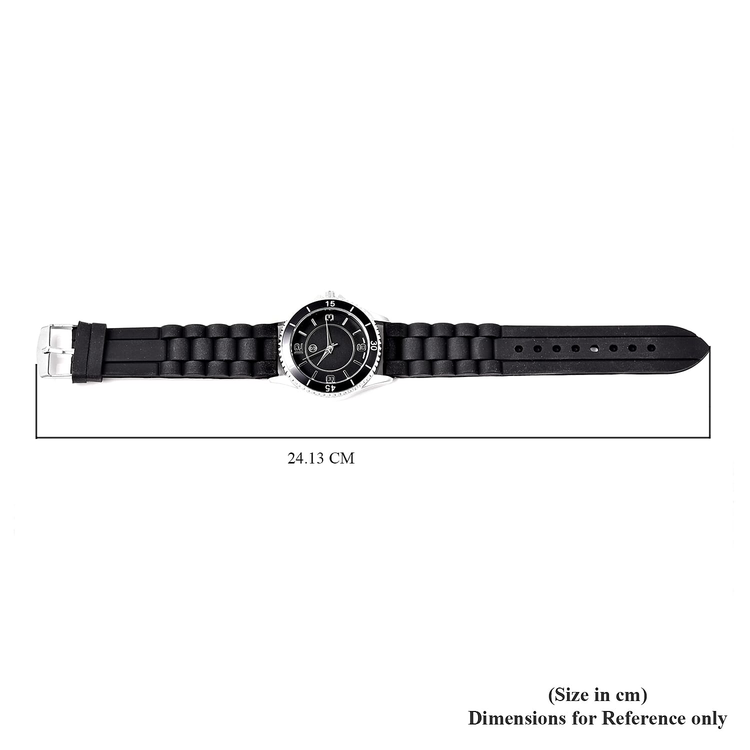 Set of 3 - STRADA Japanese Movement Watches - White, Black and Blue