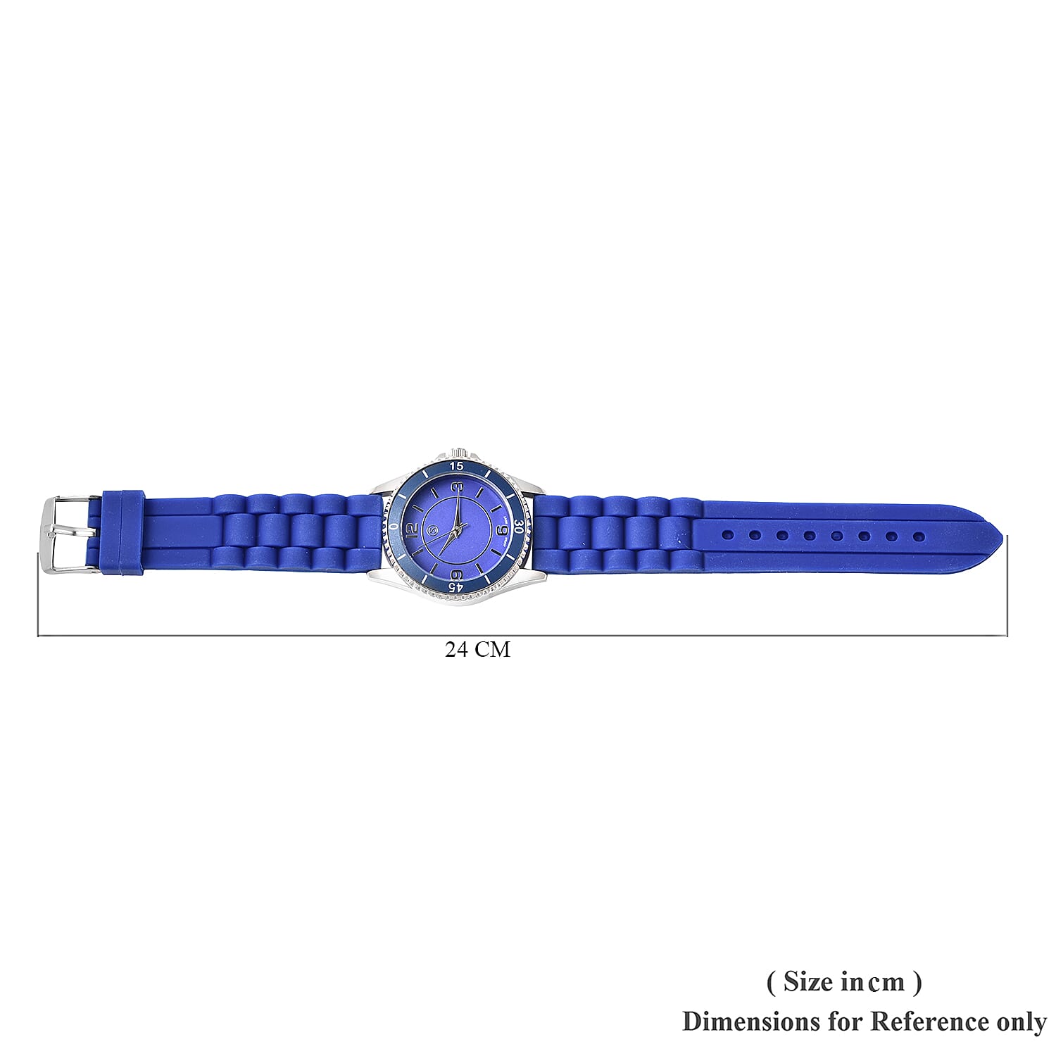 Set of 3 - STRADA Japanese Movement Watches - Blue, Pink and  Black