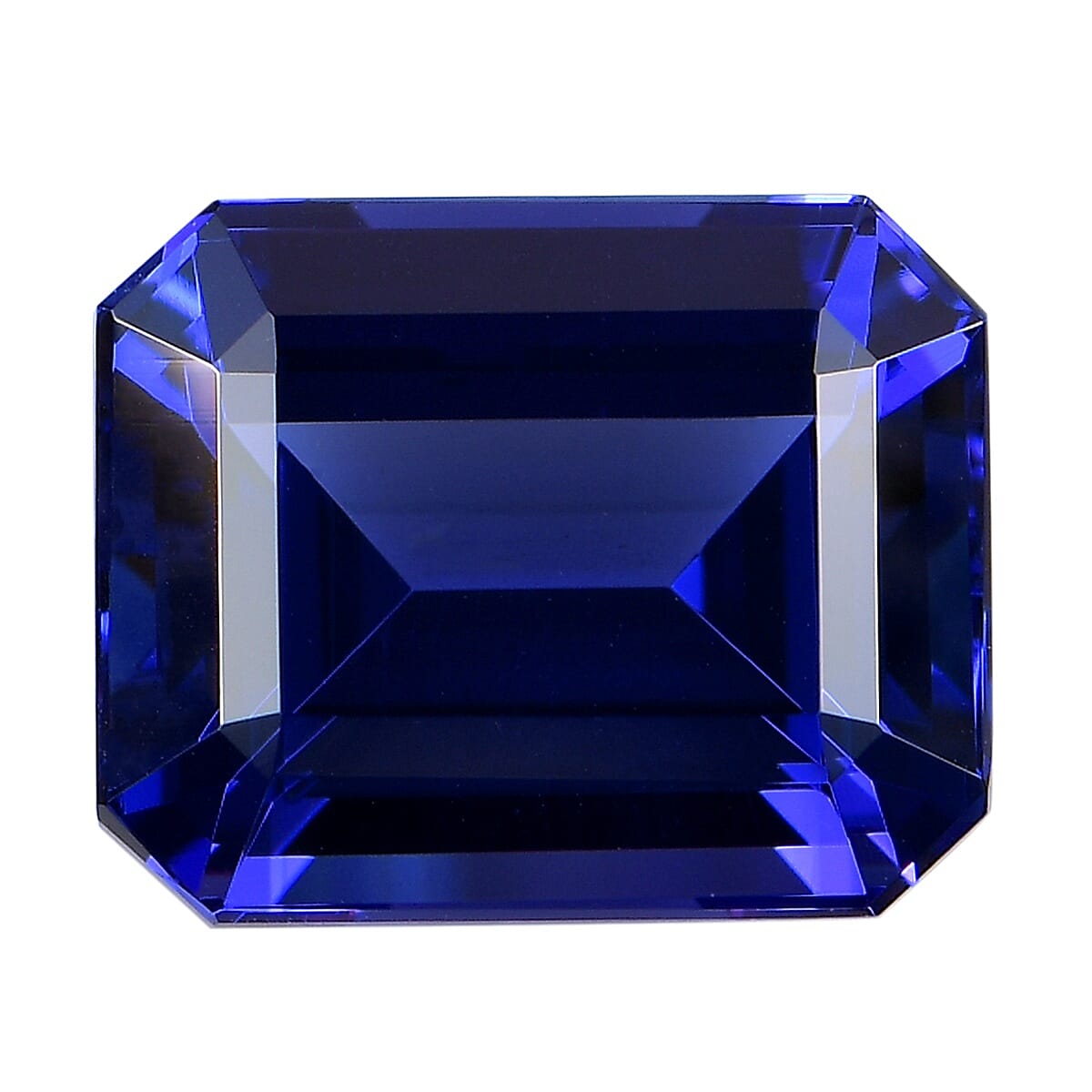 IGI Certified AAAA Tanzanite Emerald Cut 13.6x11.09x7.78mm 10.71 Cts